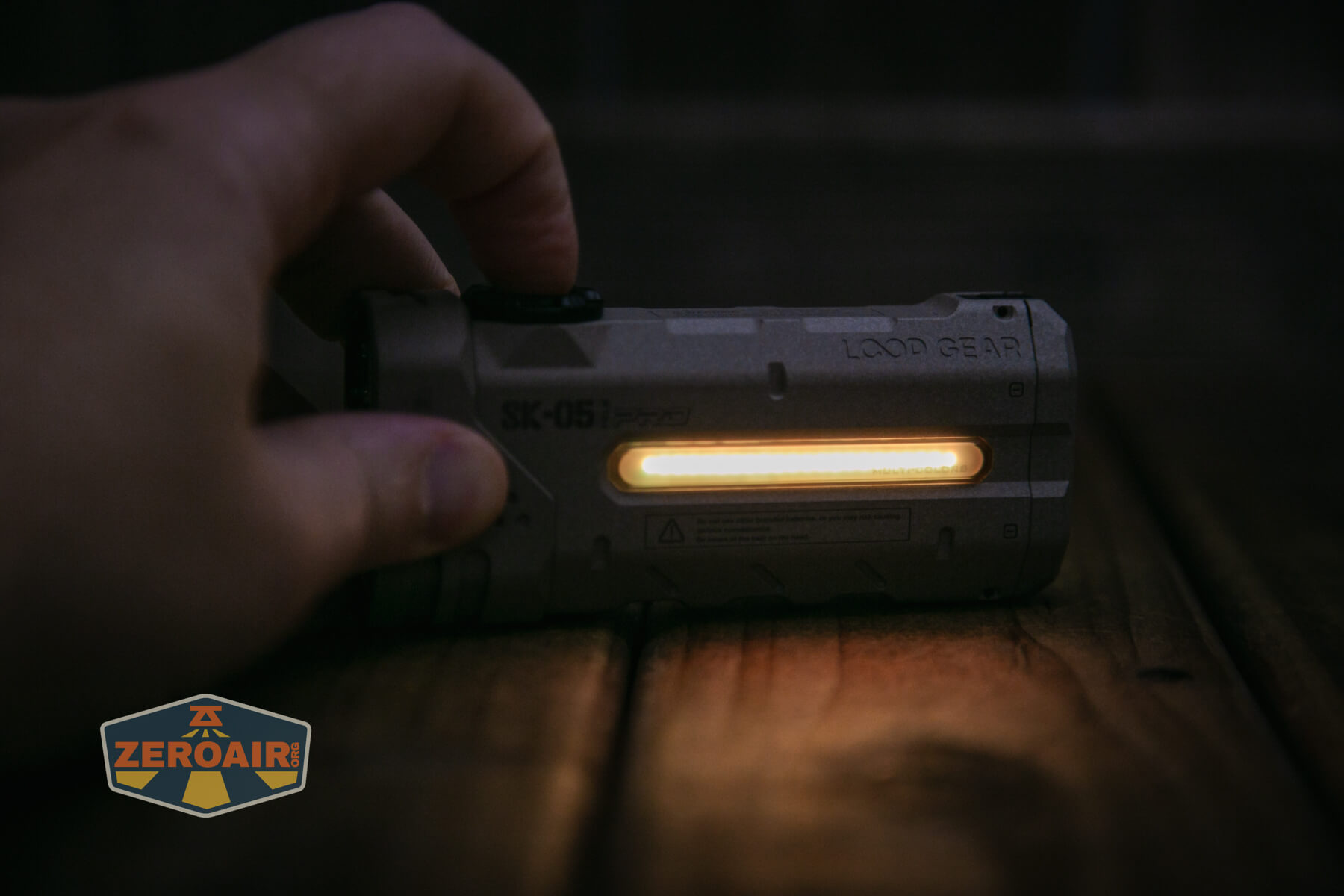 LoopGear SK-05 Pro MAO flashlight rgb on