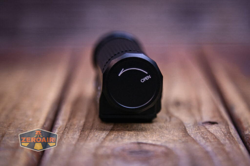 Nitecore HC65 UHE headlamp tailcap