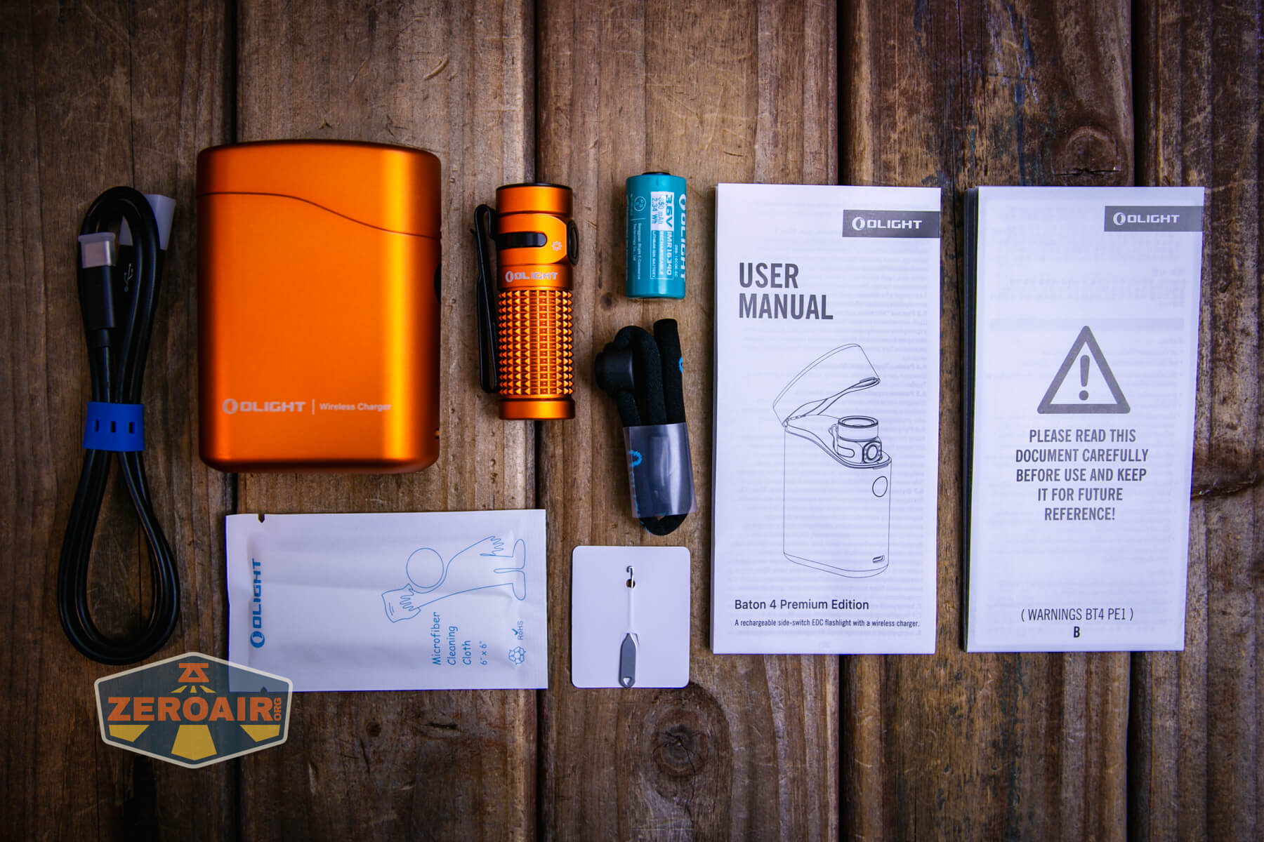Olight Baton 4 Premium flashlight what's included