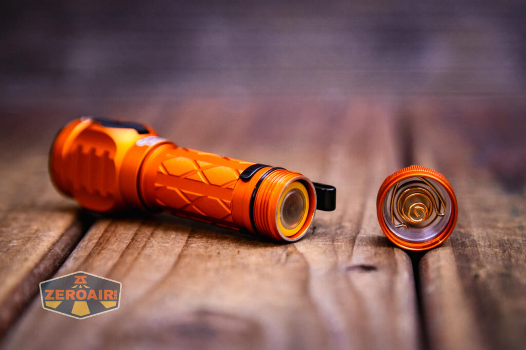 Skilhunt EC150 Nichia 519a flashlight with included 14500 cell installed