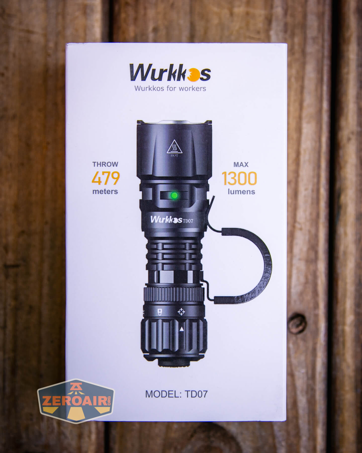 Wurkkos TD07 tactical flashlight box