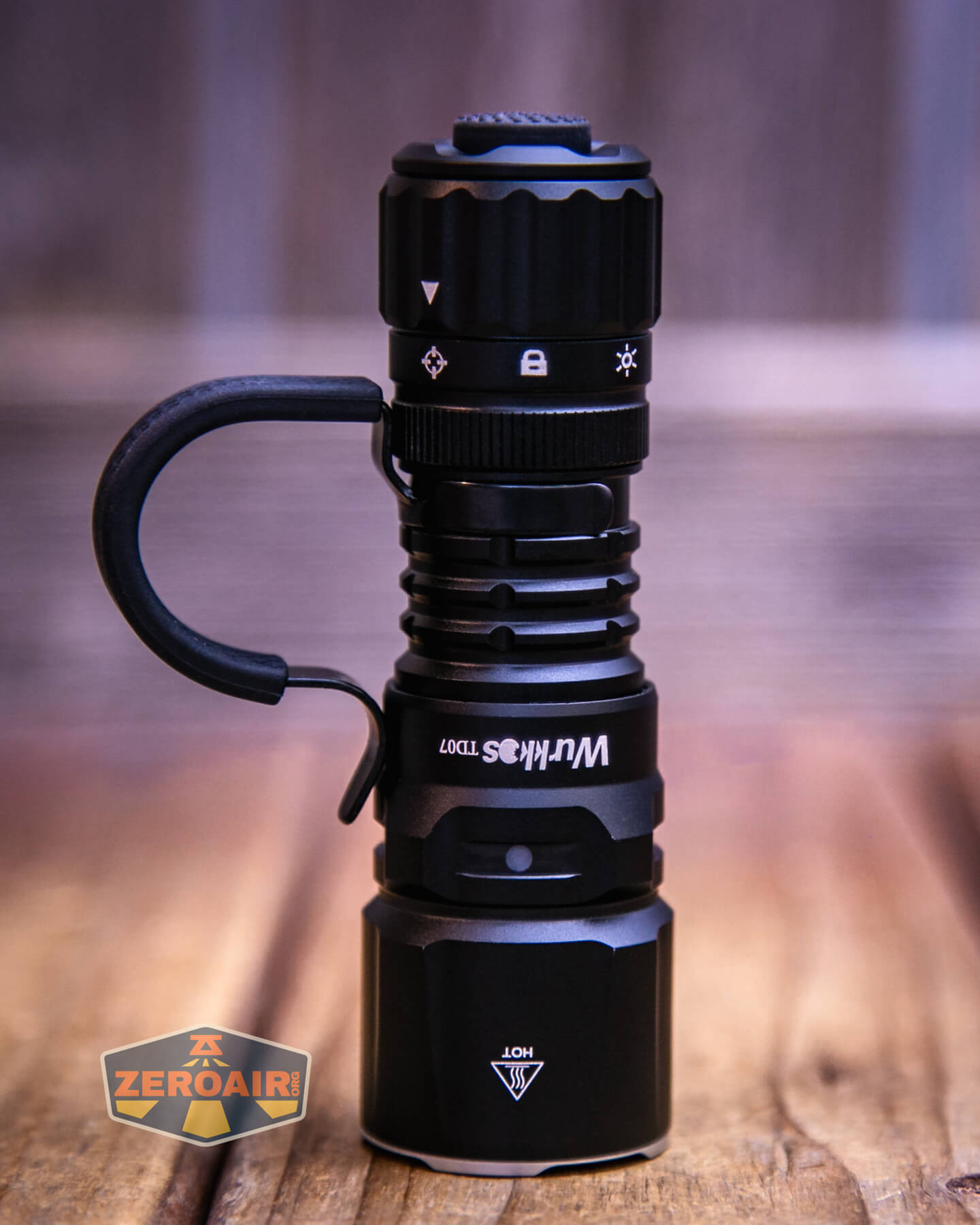 Wurkkos TD07 tactical flashlight showing all sides