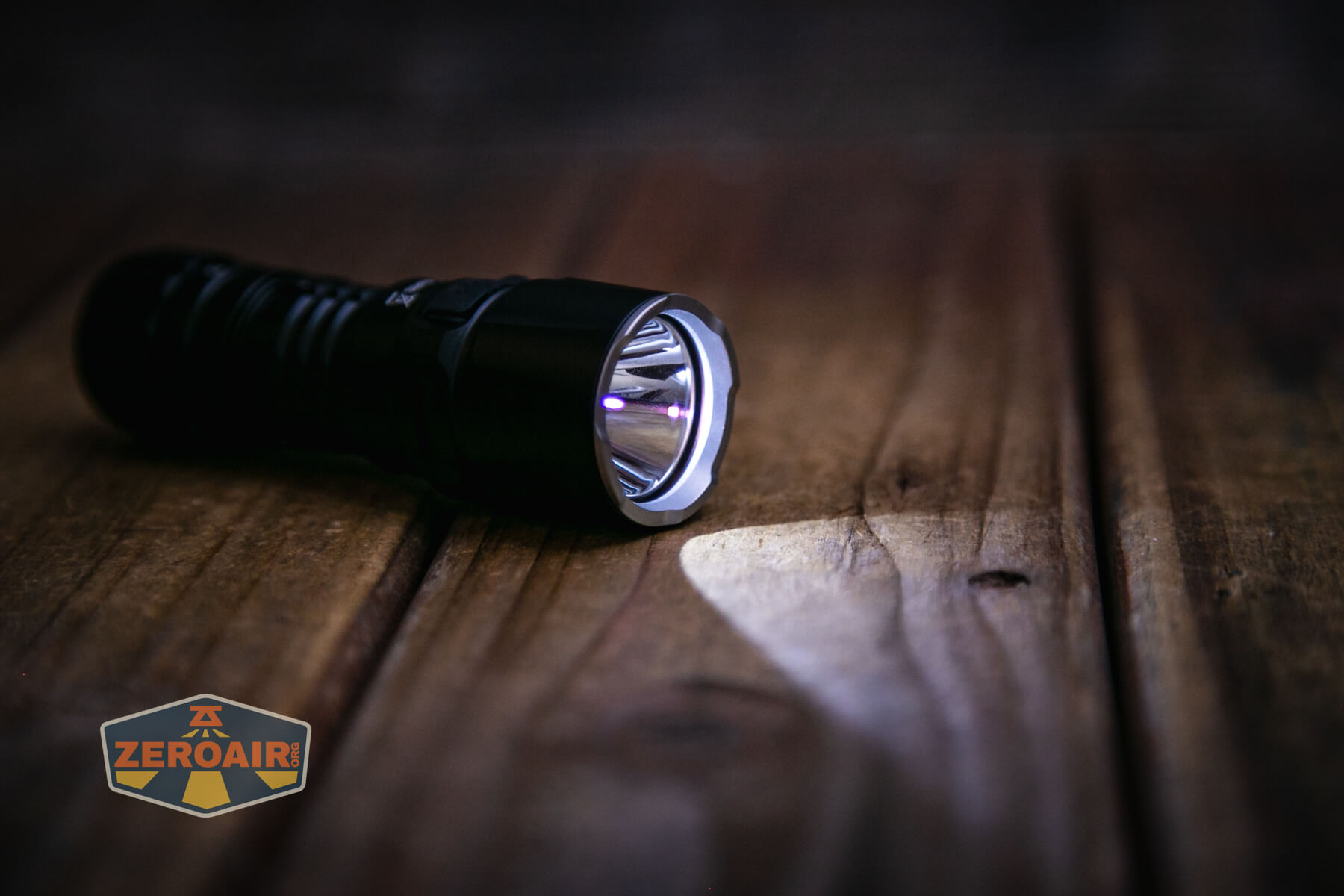 Wurkkos TD07 tactical flashlight emitter on