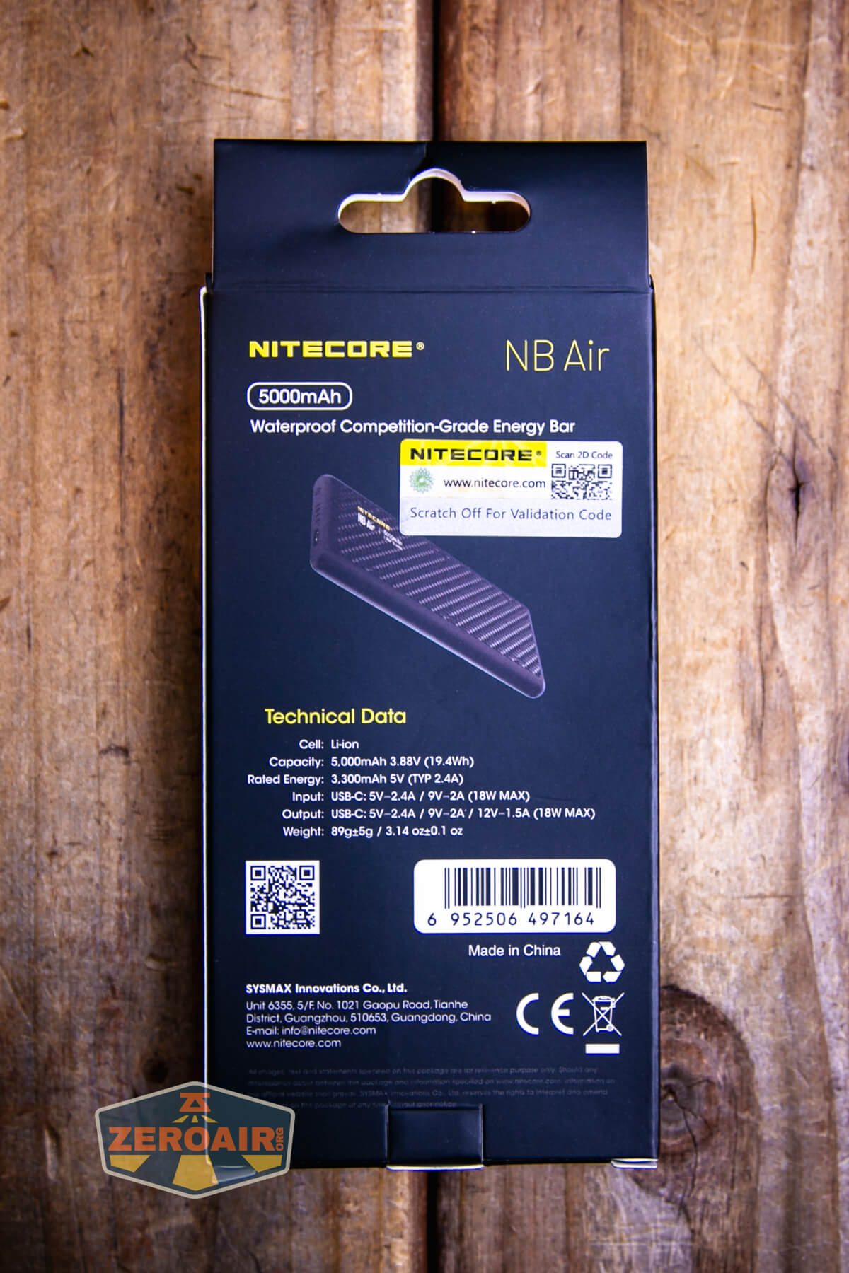 Nitecore NB Air power bank box