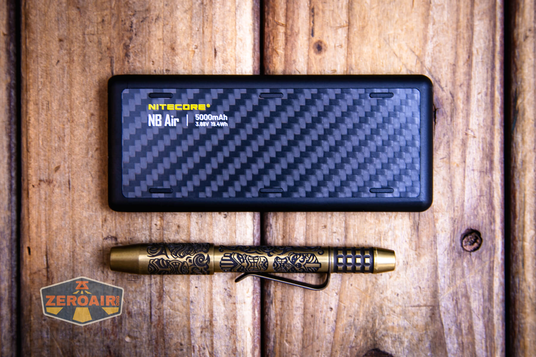 Nitecore NB Air power bank with a pen