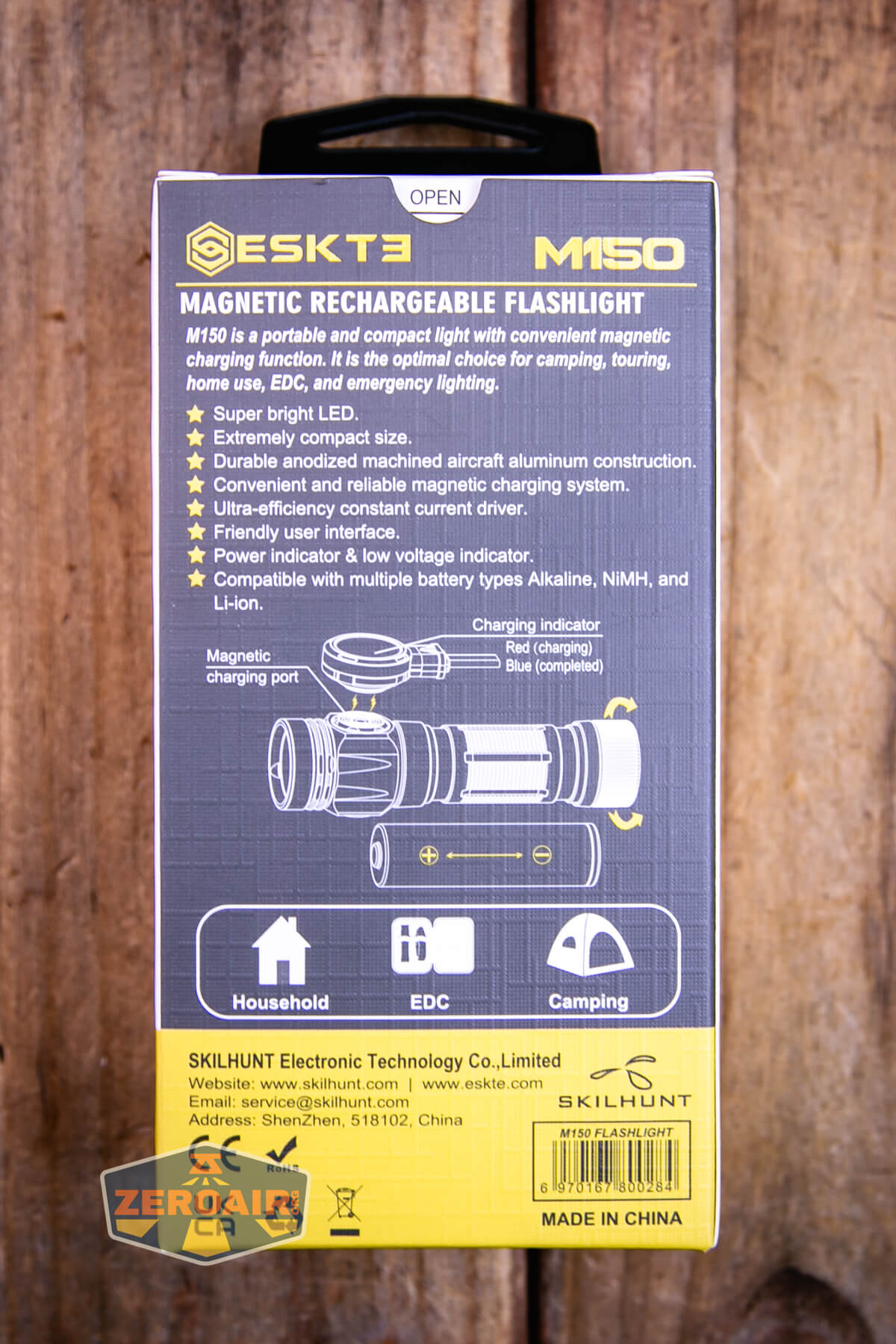 Skilhunt M150v4 Nichia 519a box