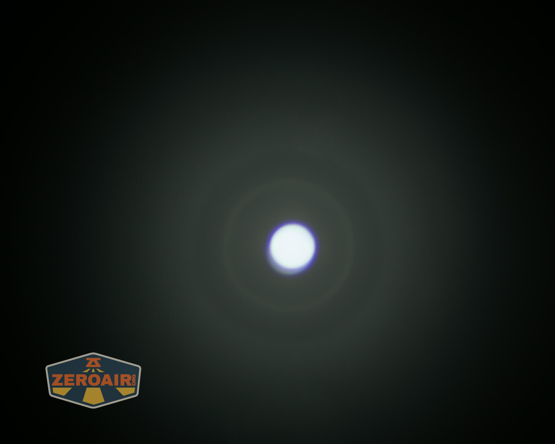Trustfire TC50 camping flashlight beamshots on ceiling