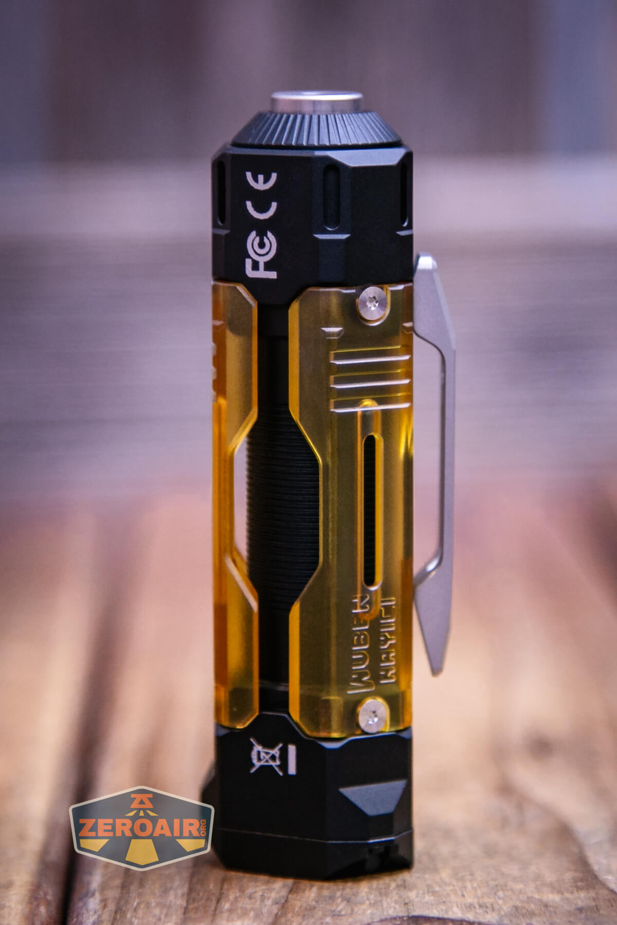 Wuben E8 modular flashlight showing all sides