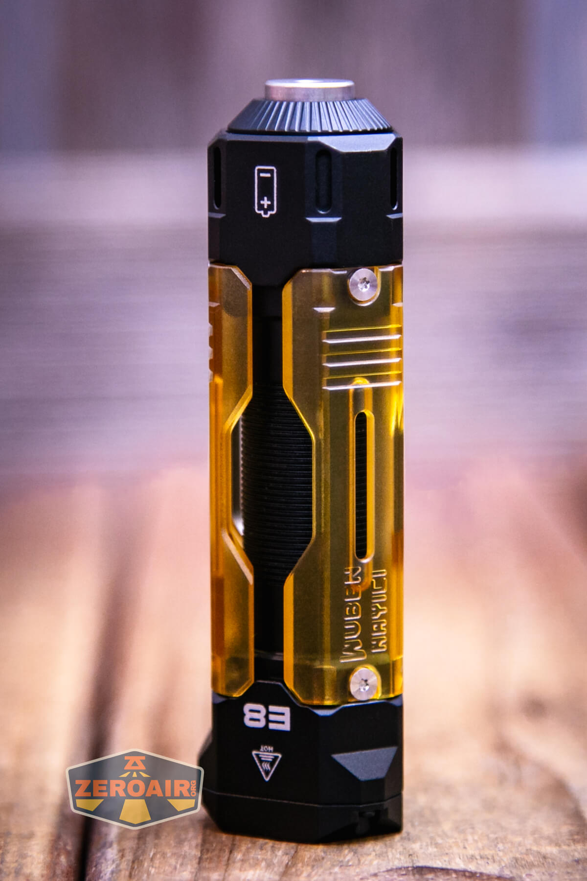 Wuben E8 modular flashlight showing all sides