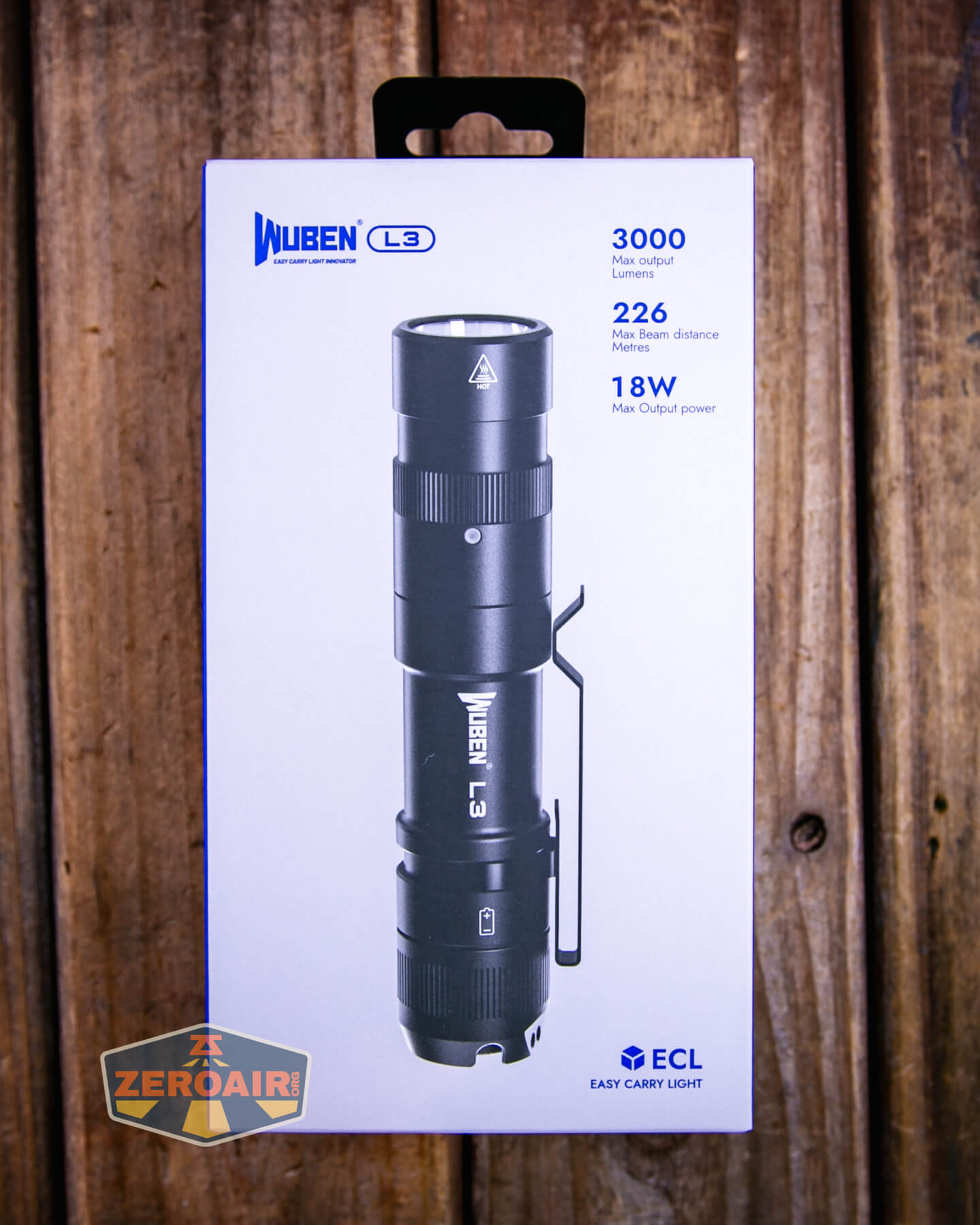 Wuben L3 flashlight box