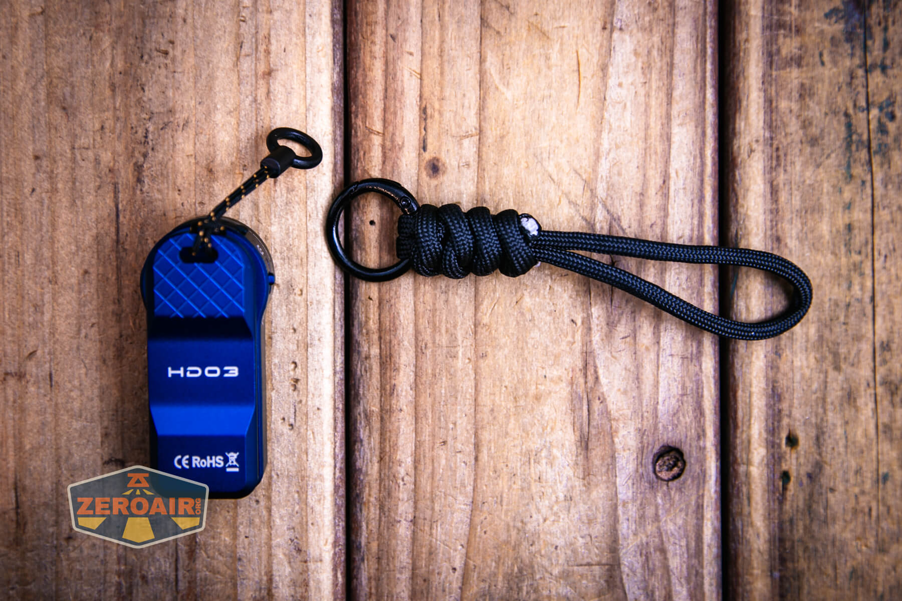 Wurkkos HD03 Clip flashlight lanyard options