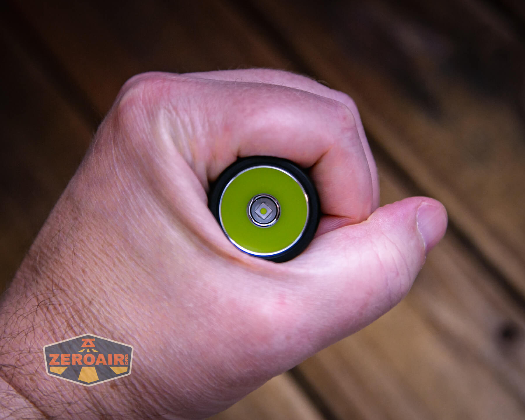 Wurkkos TS15 mini thrower flashlight in hand