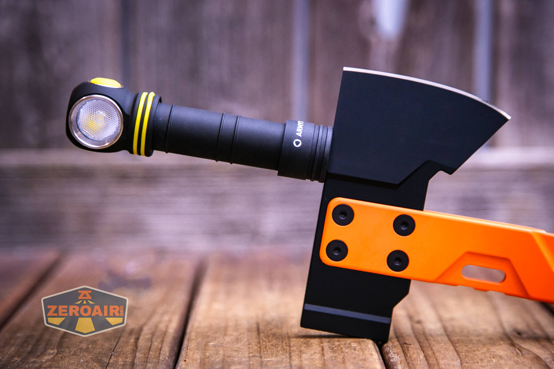 Armytek Elf C2 Warm headlamp magnet in use