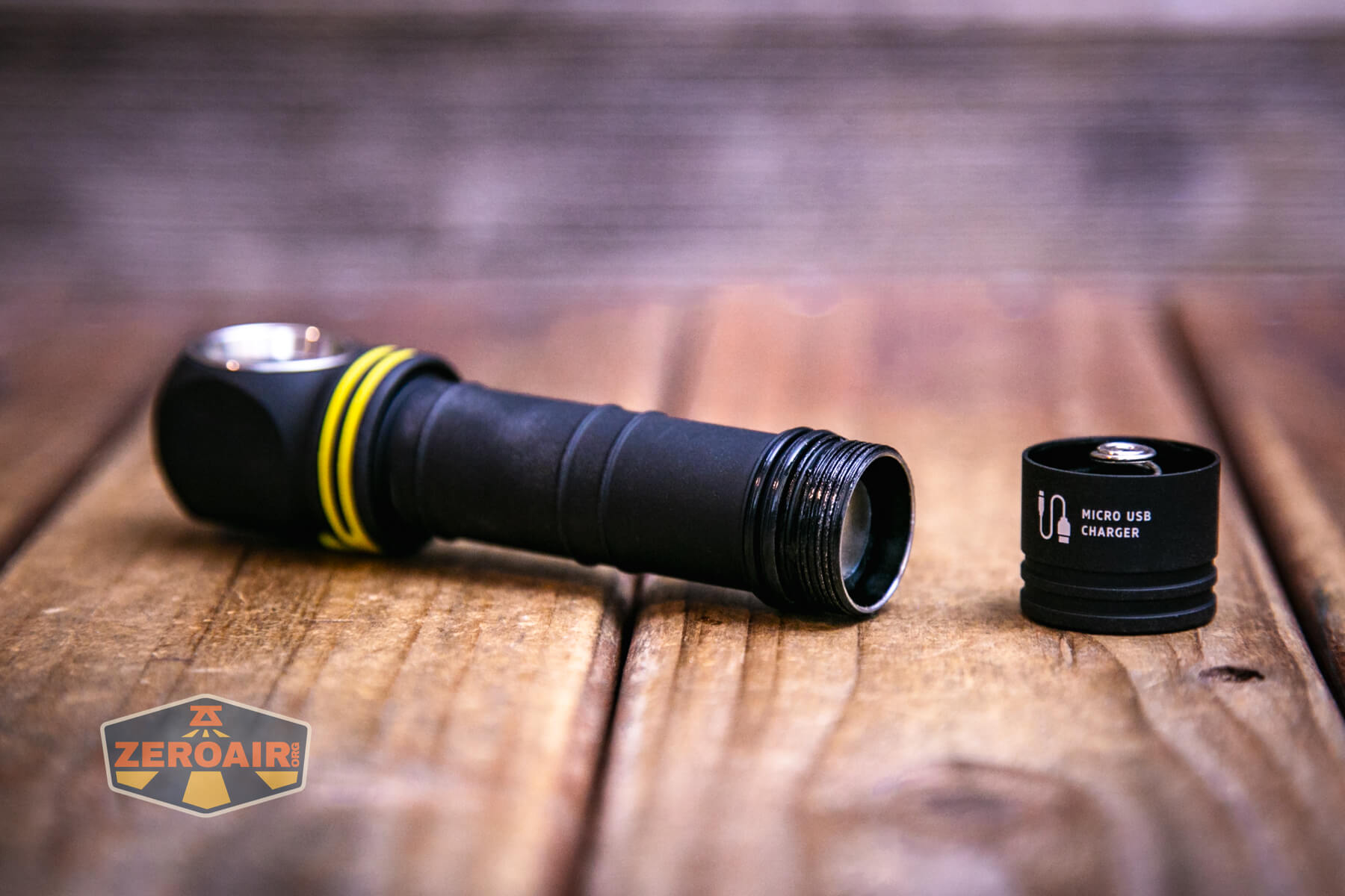 Armytek Elf C2 Warm headlamp with included 18650 installed