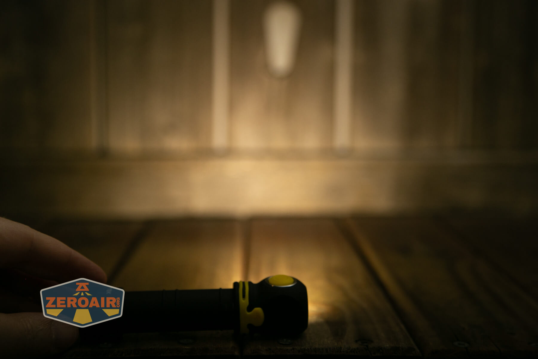 Armytek Elf C2 Warm headlamp emitter on