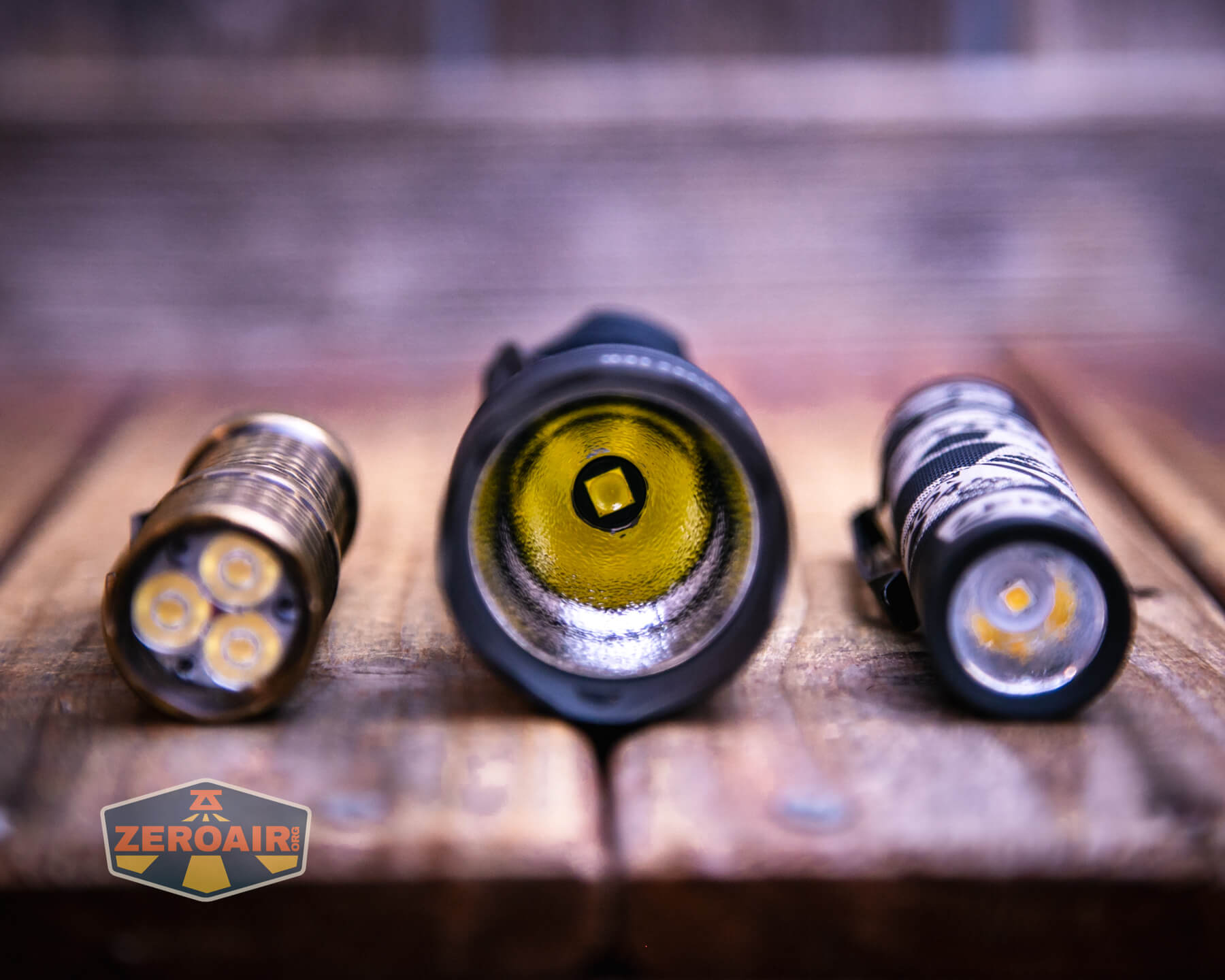 Armytek Viking Pro Magnet USB tactical flashlight with two standard sized flashlights