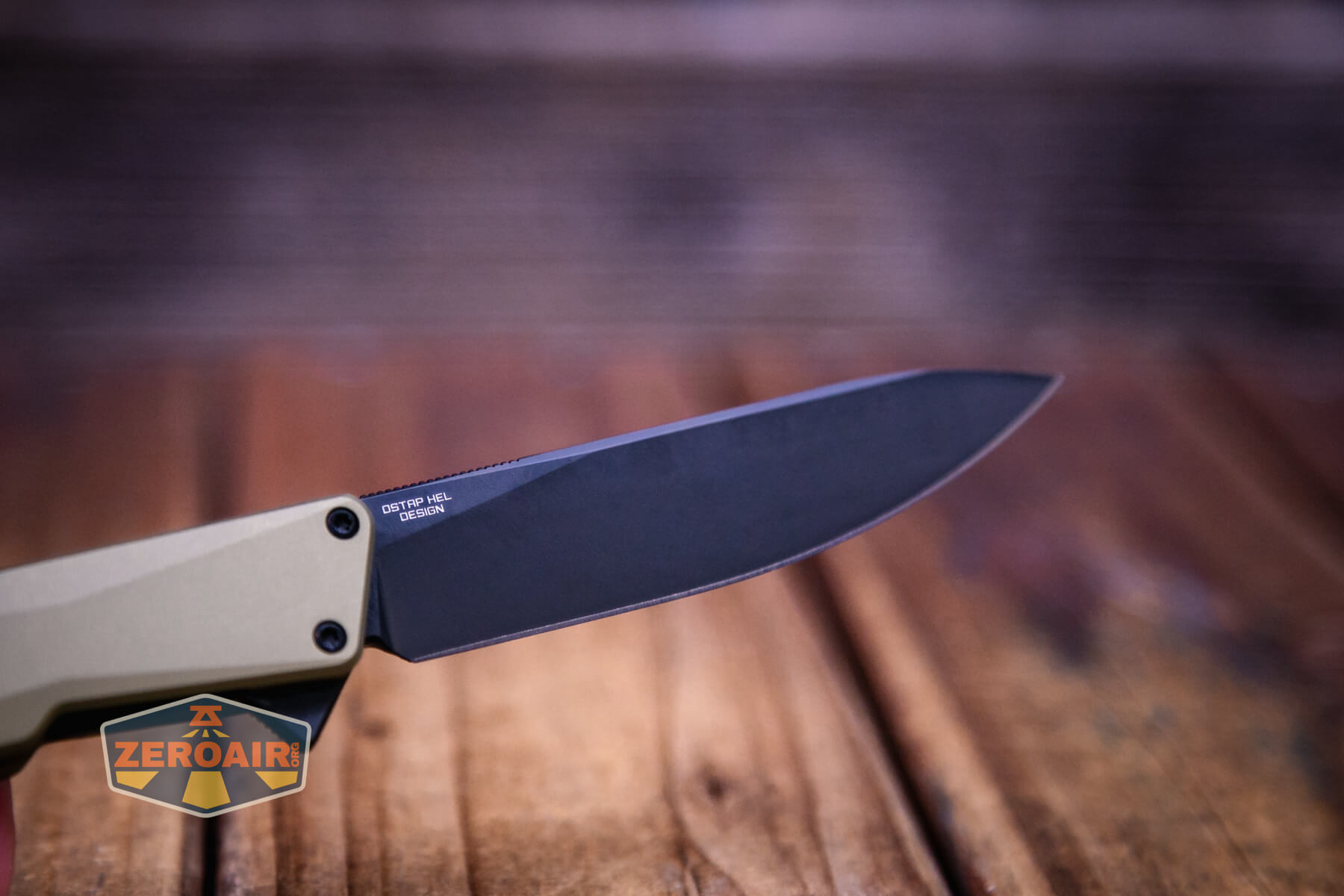 Olight Aion Gentleman's folding knife blade shape detail