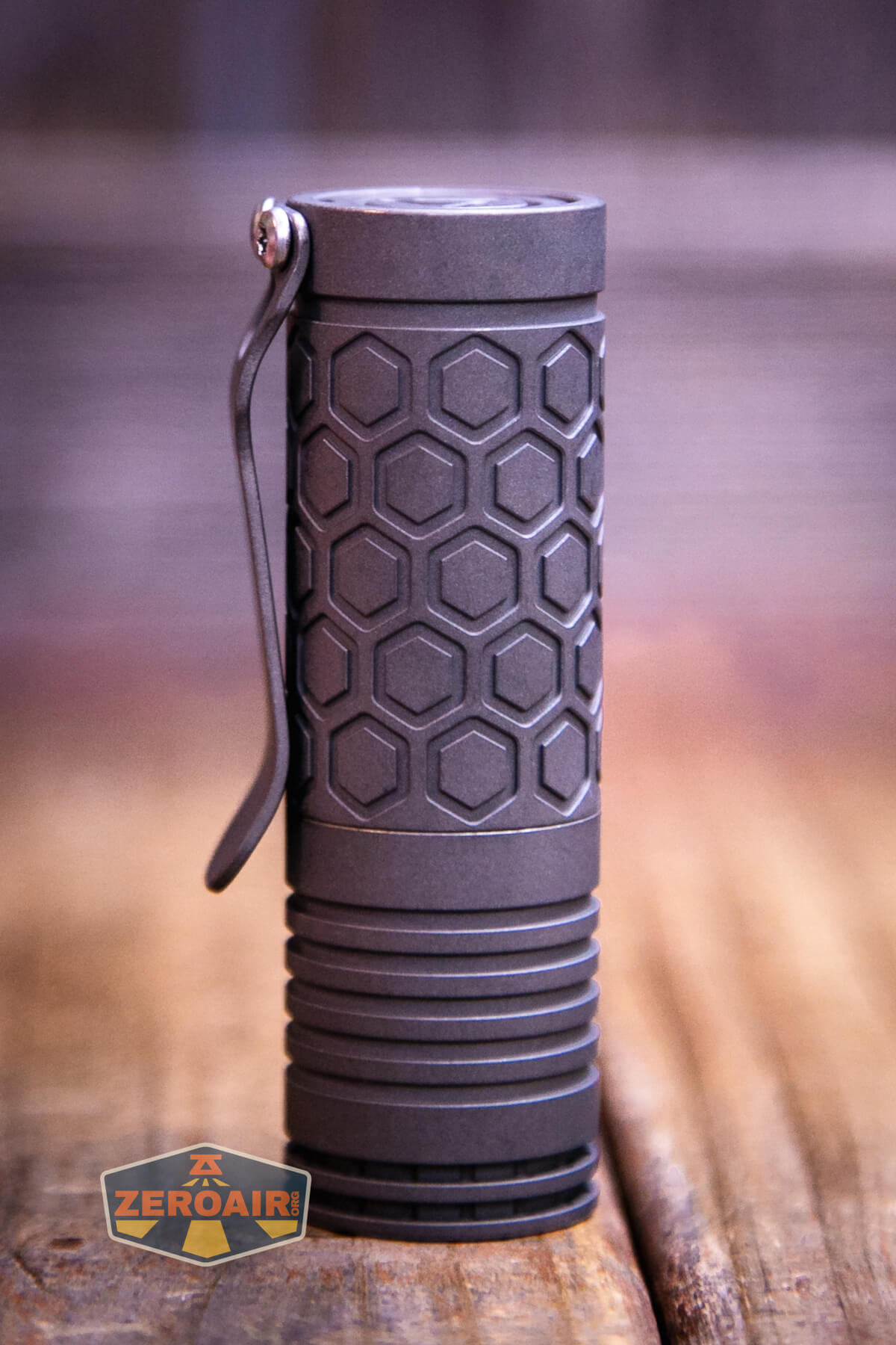 Reylight Dawn Hex-Ti 18350 flashlight showing all sides