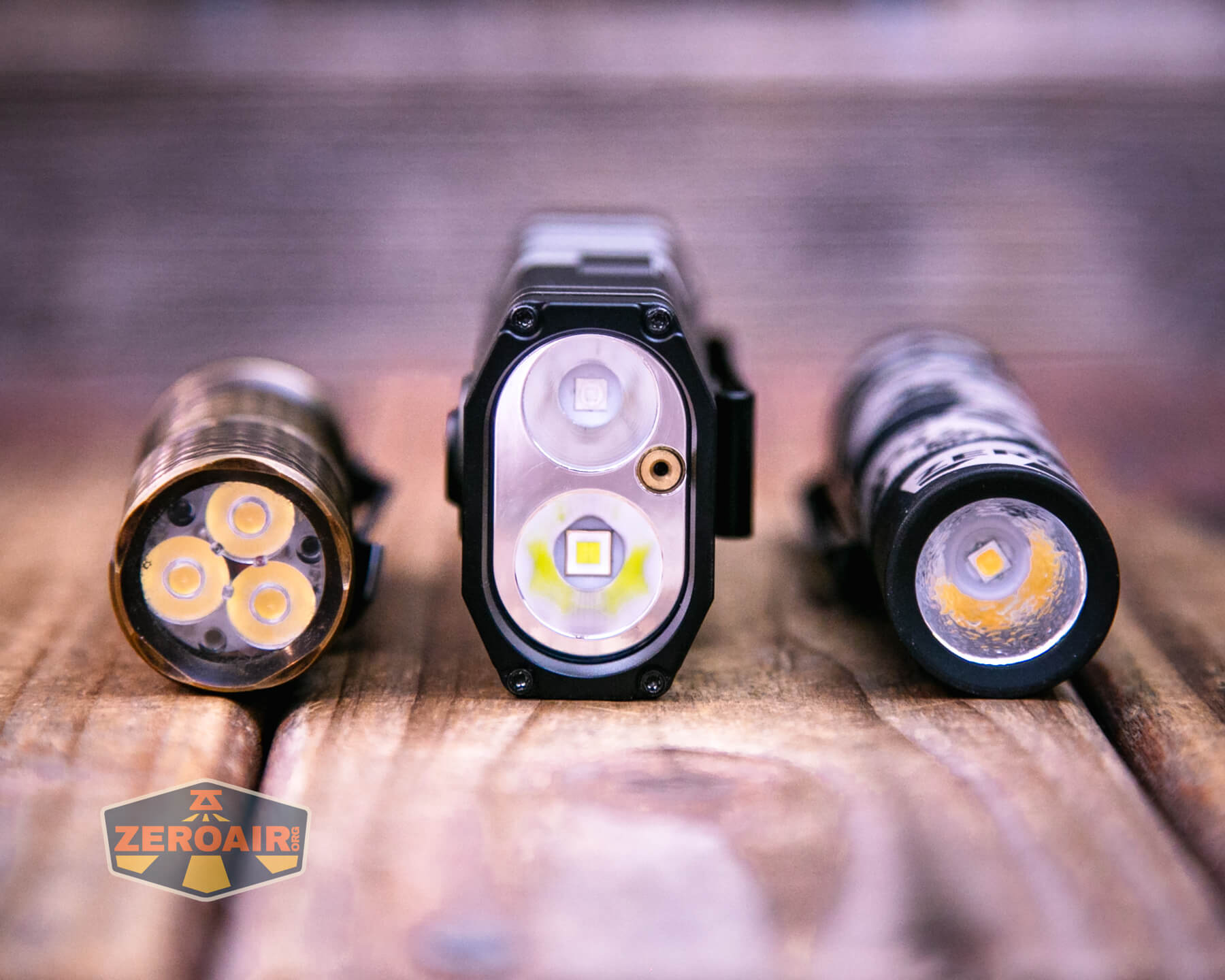 Wurkkos HD02 four beams flashlight with two standard sized flashlights