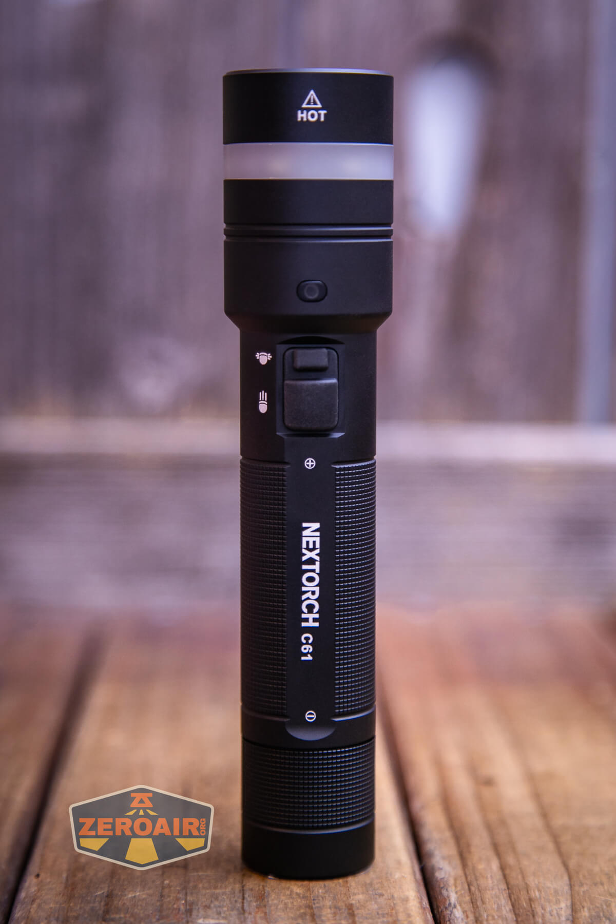 Nextorch C61 Dual-Beam flashlight showing all sides