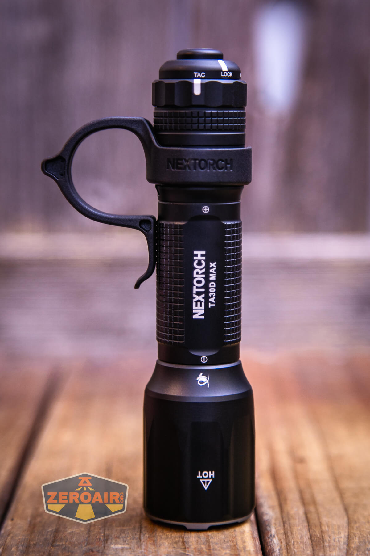 Nextorch TA30D MAX One-Step-Strobe flashlight showing all sides