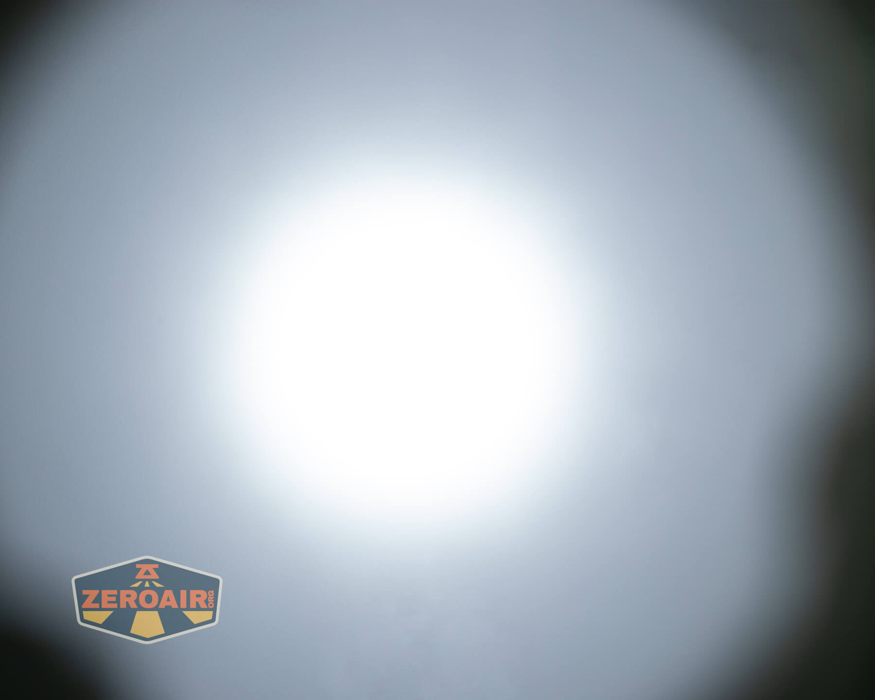 Nextorch TA30D MAX One-Step-Strobe flashlight beamshots on ceiling