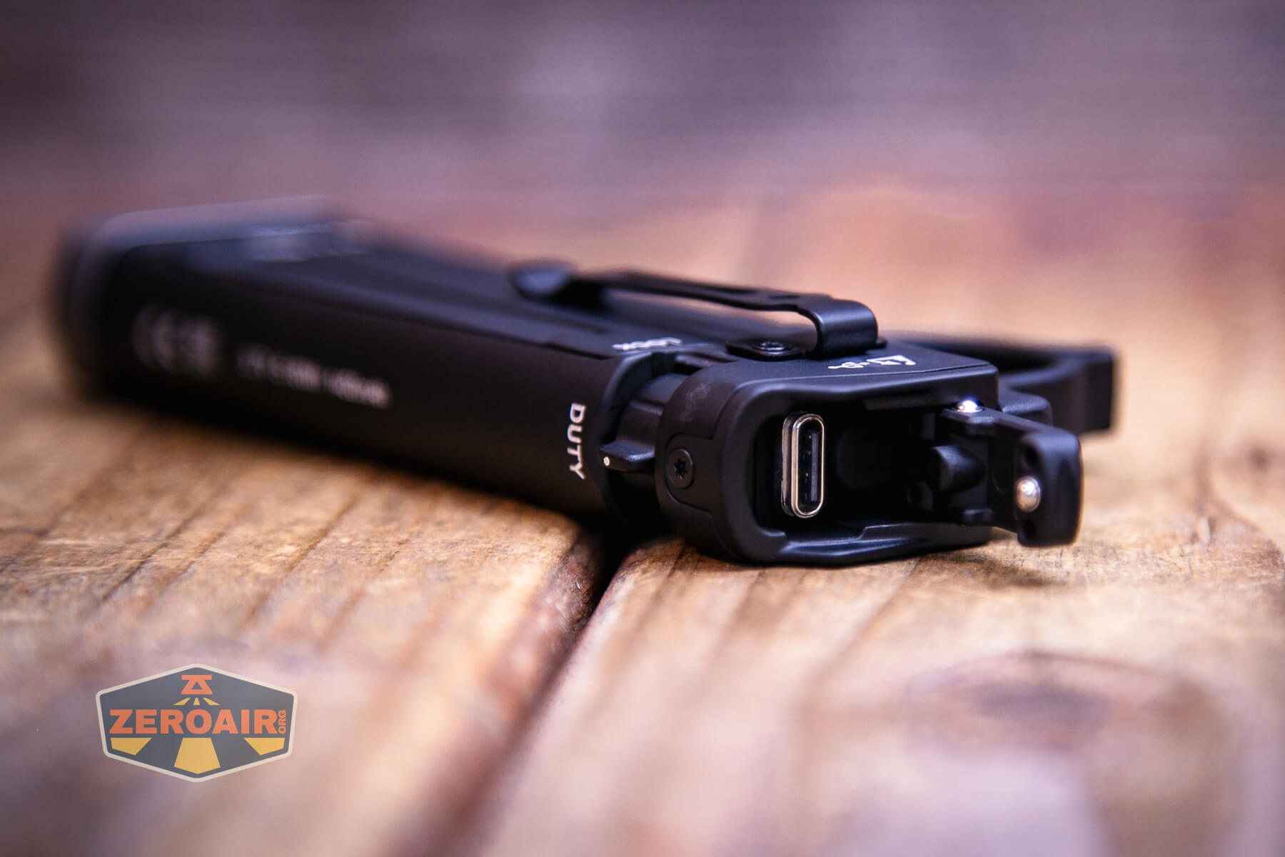 Nextorch TA70 Ultra-Slim Tactical EDC flashlight charging port