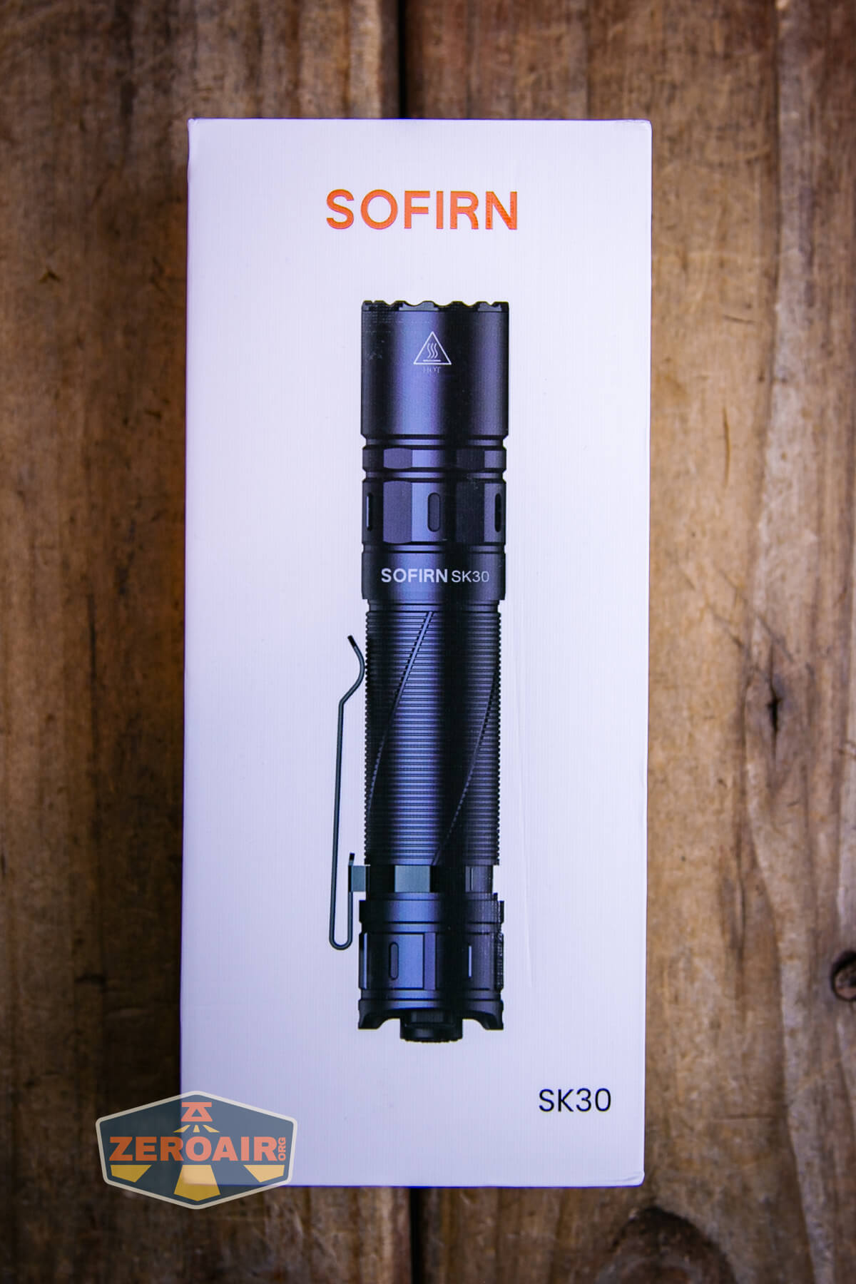 Sofirn SK30 tactical flashlight box