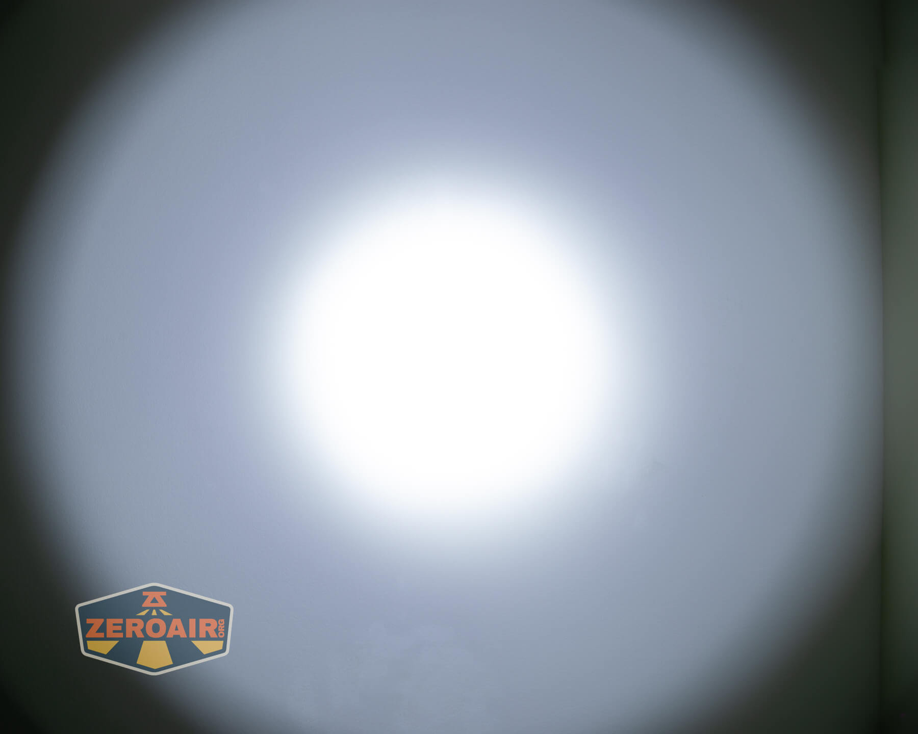 Sofirn SK30 tactical flashlight beamshots on ceiling