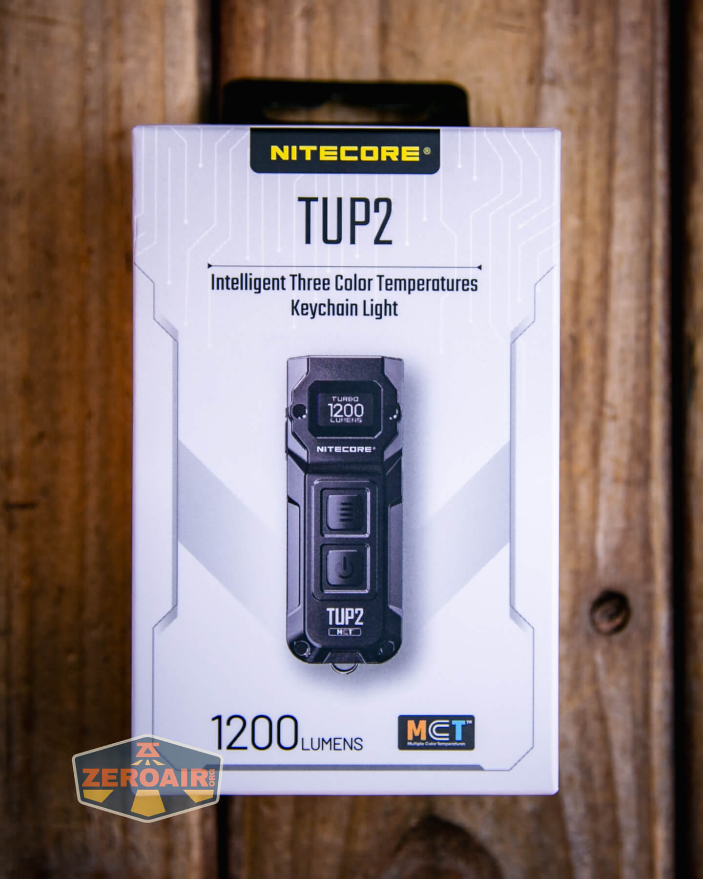 Nitecore TUP2 rechargeable keychain flashlight box