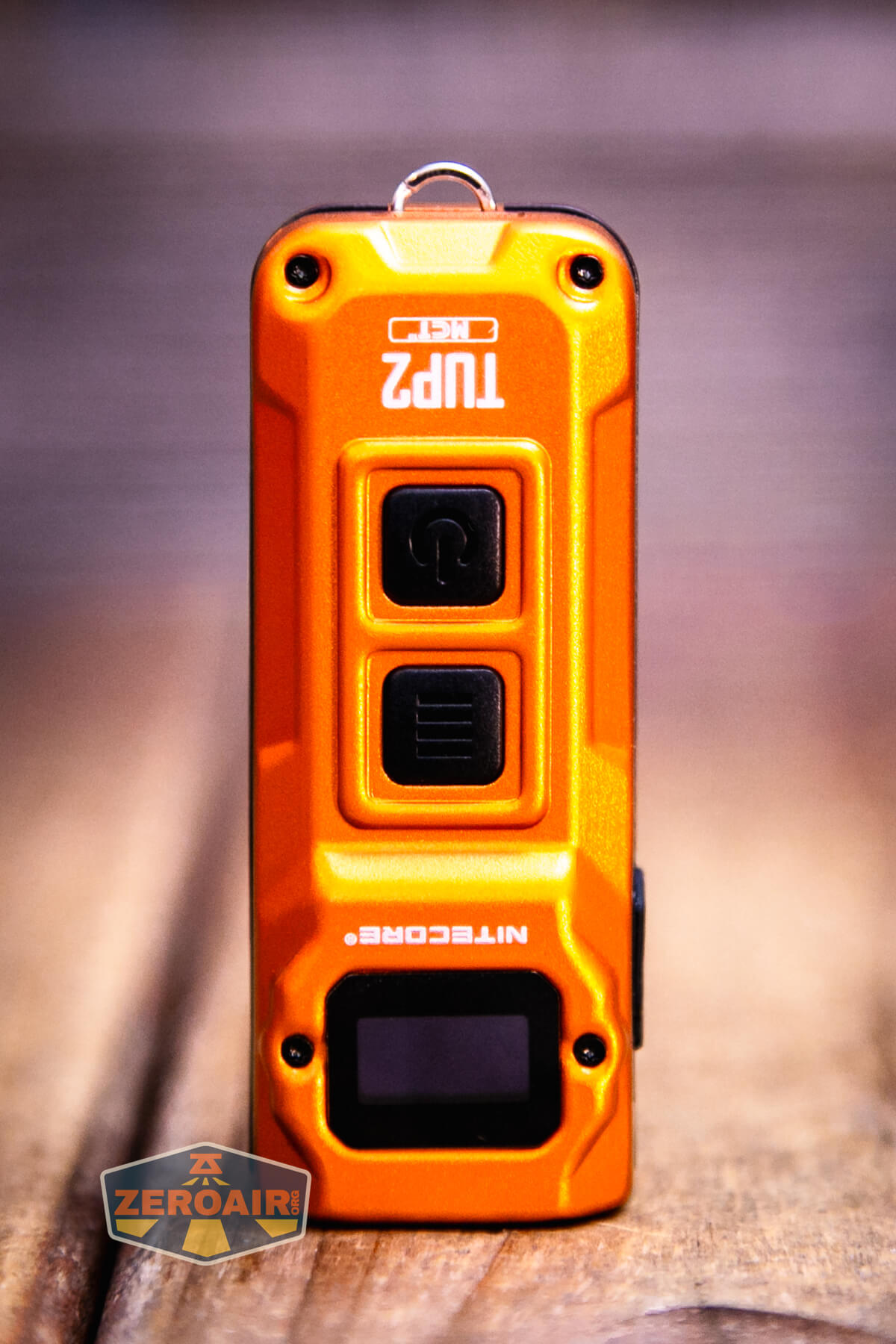 Nitecore TUP2 rechargeable keychain flashlight showing all sides