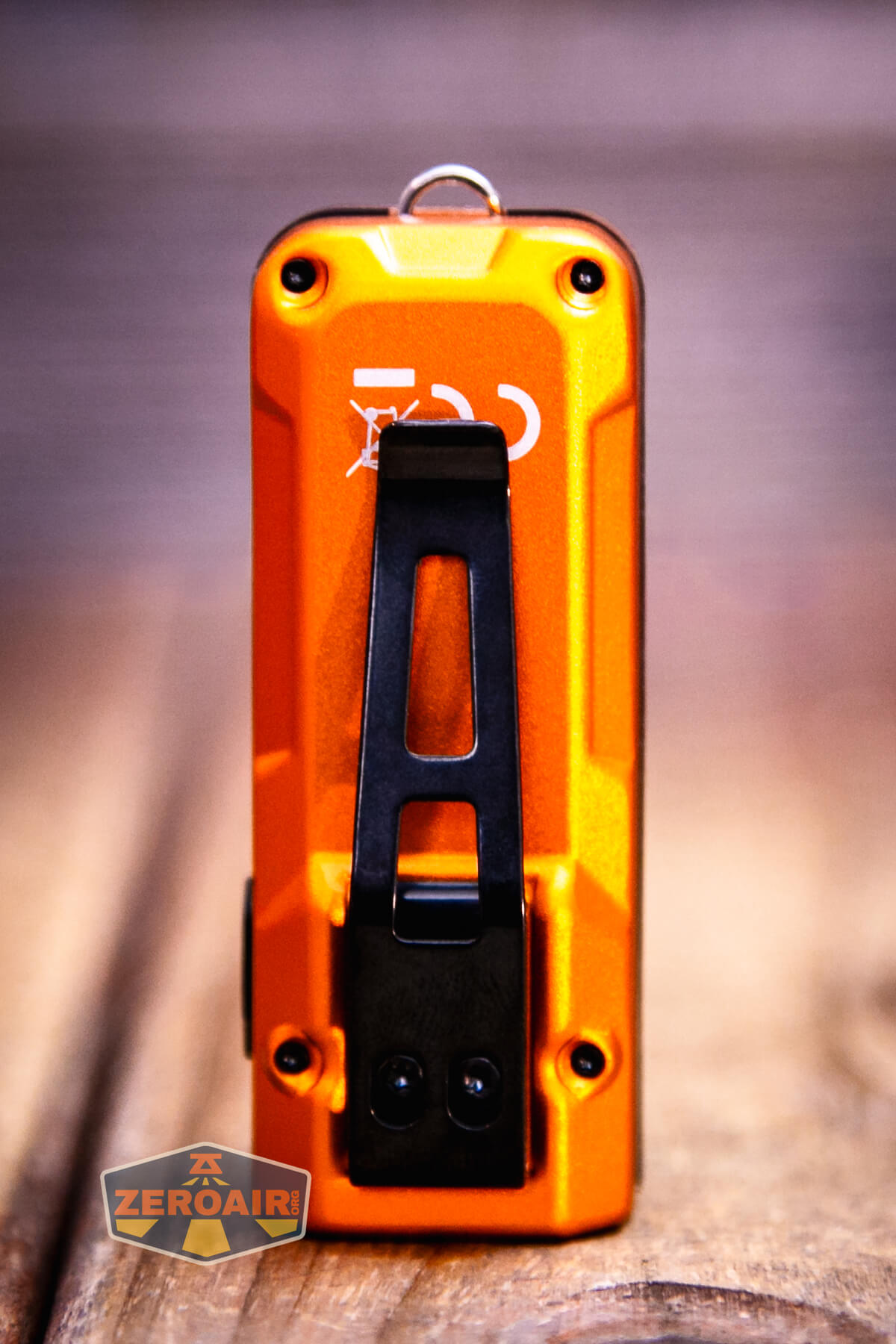 Nitecore TUP2 rechargeable keychain flashlight showing all sides