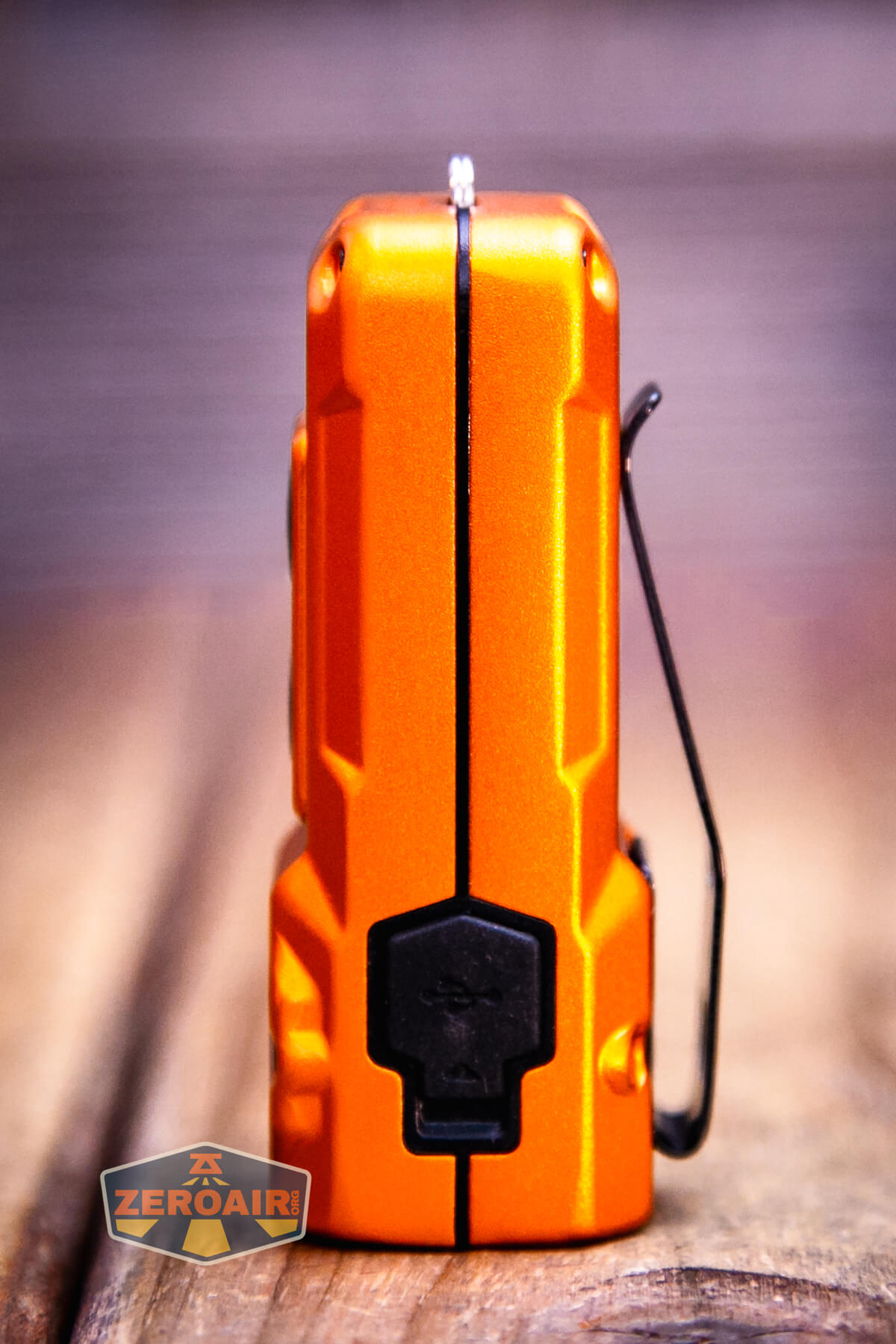 Nitecore TUP2 rechargeable keychain flashlight showing all sides