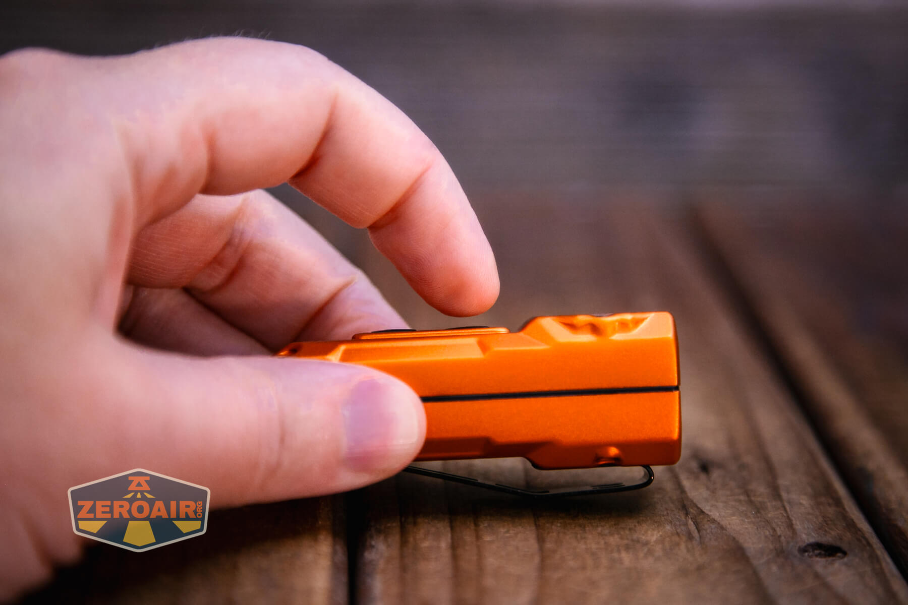 Nitecore TUP2 rechargeable keychain flashlight switch profile