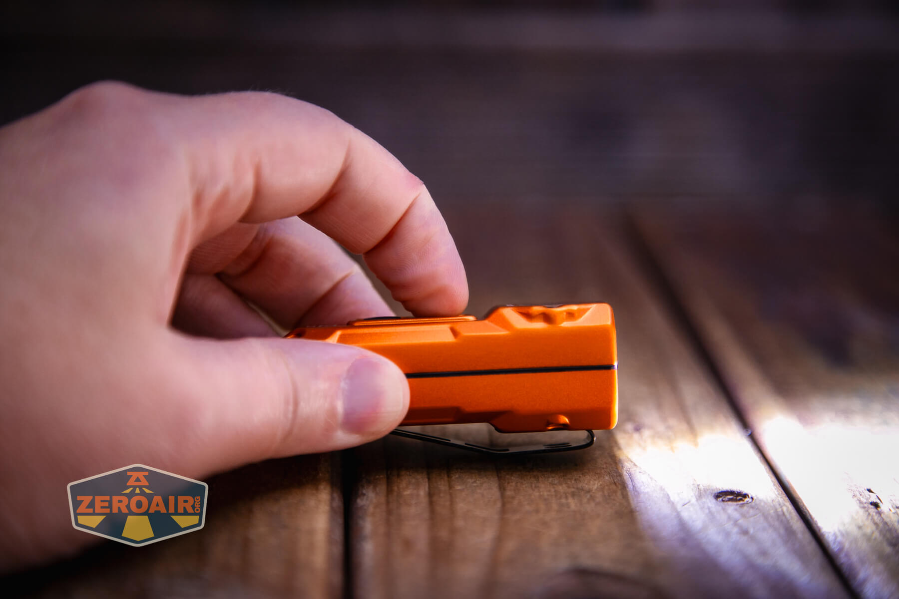 Nitecore TUP2 rechargeable keychain flashlight switch actuation