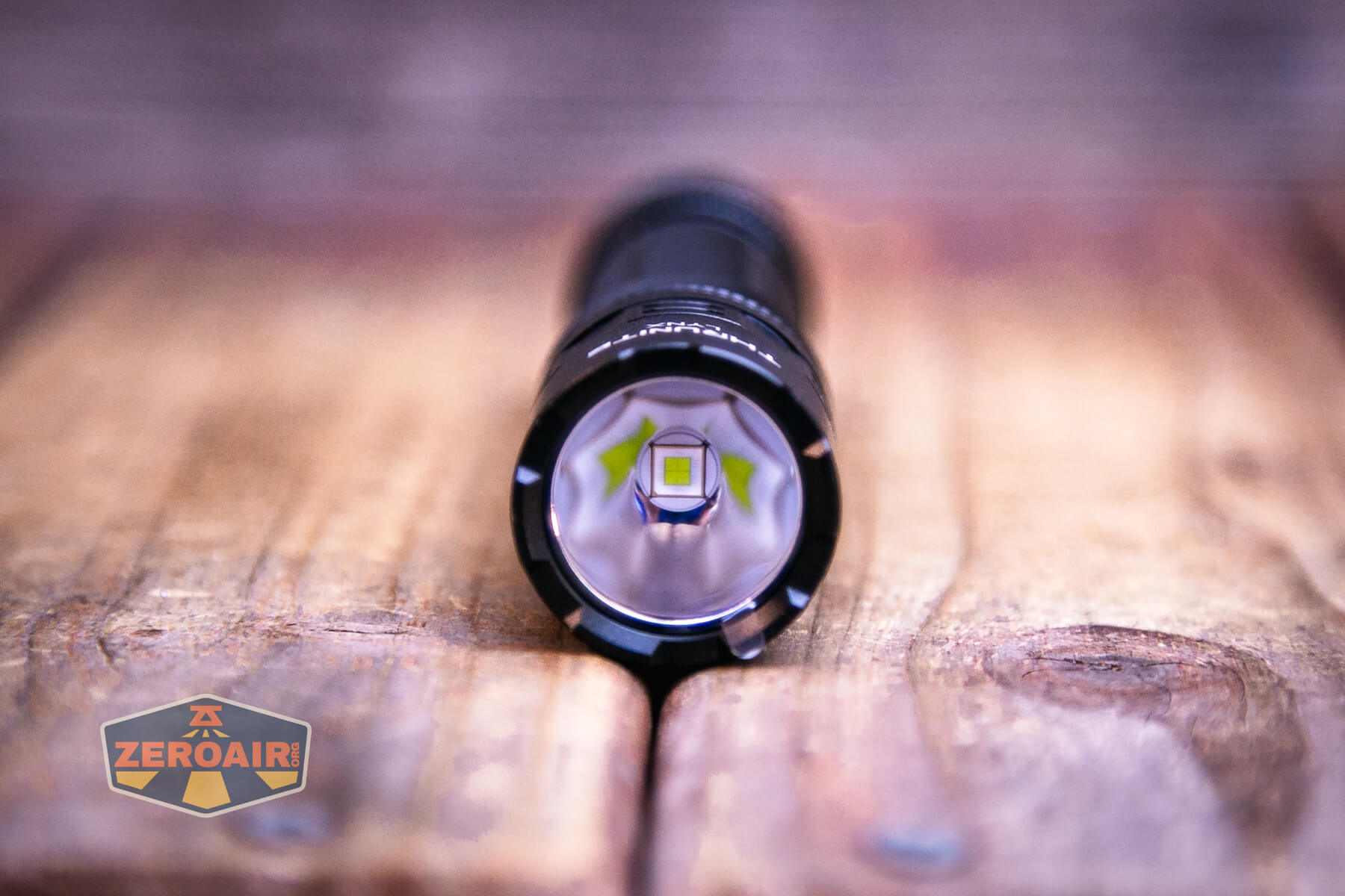 Thrunite Lynx flashlight emitter detail