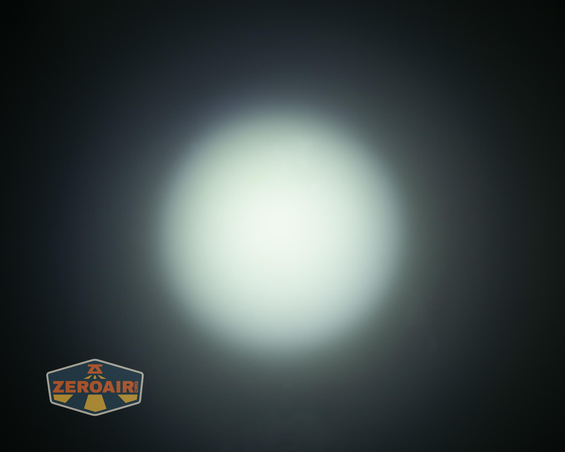 Thrunite Ti keychain flashlight beamshots on ceiling