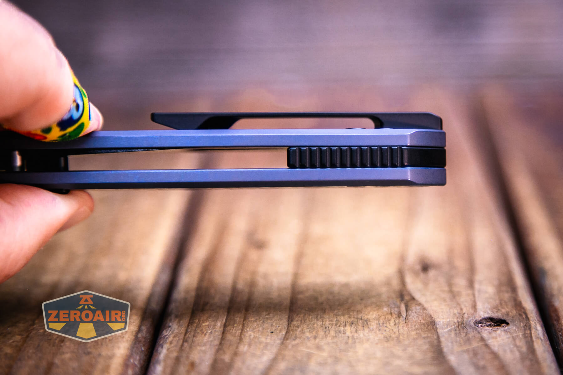 Vosteed Psyop Elmax blade knife backspacer view