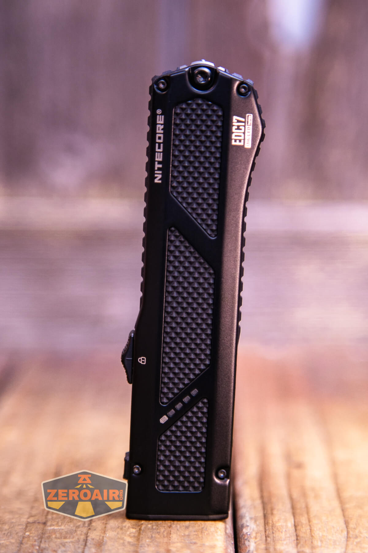 Nitecore EDC17 flat EDC flashlight showing all sides