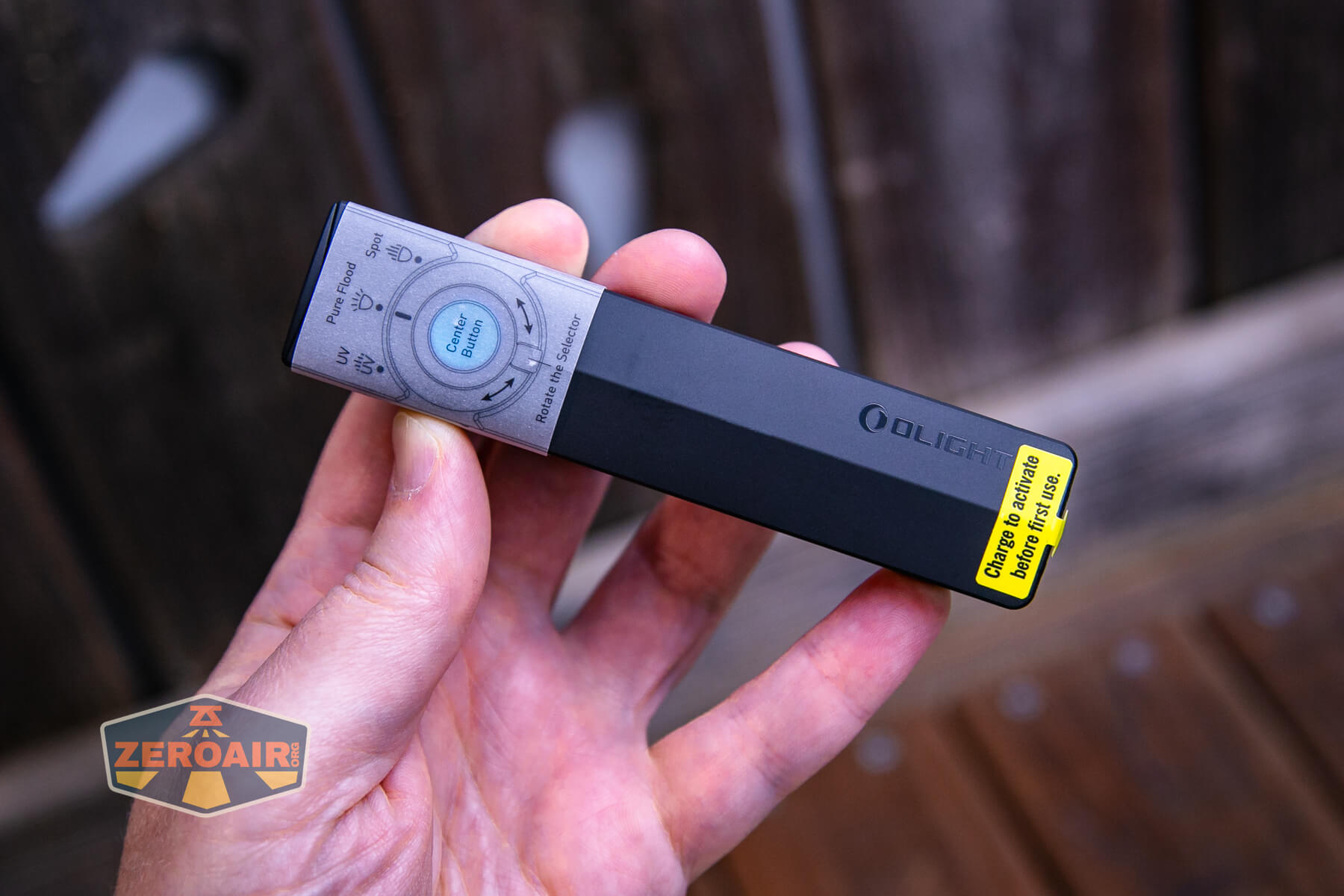 Olight ArkPro Matte Black cool white pre-use labels