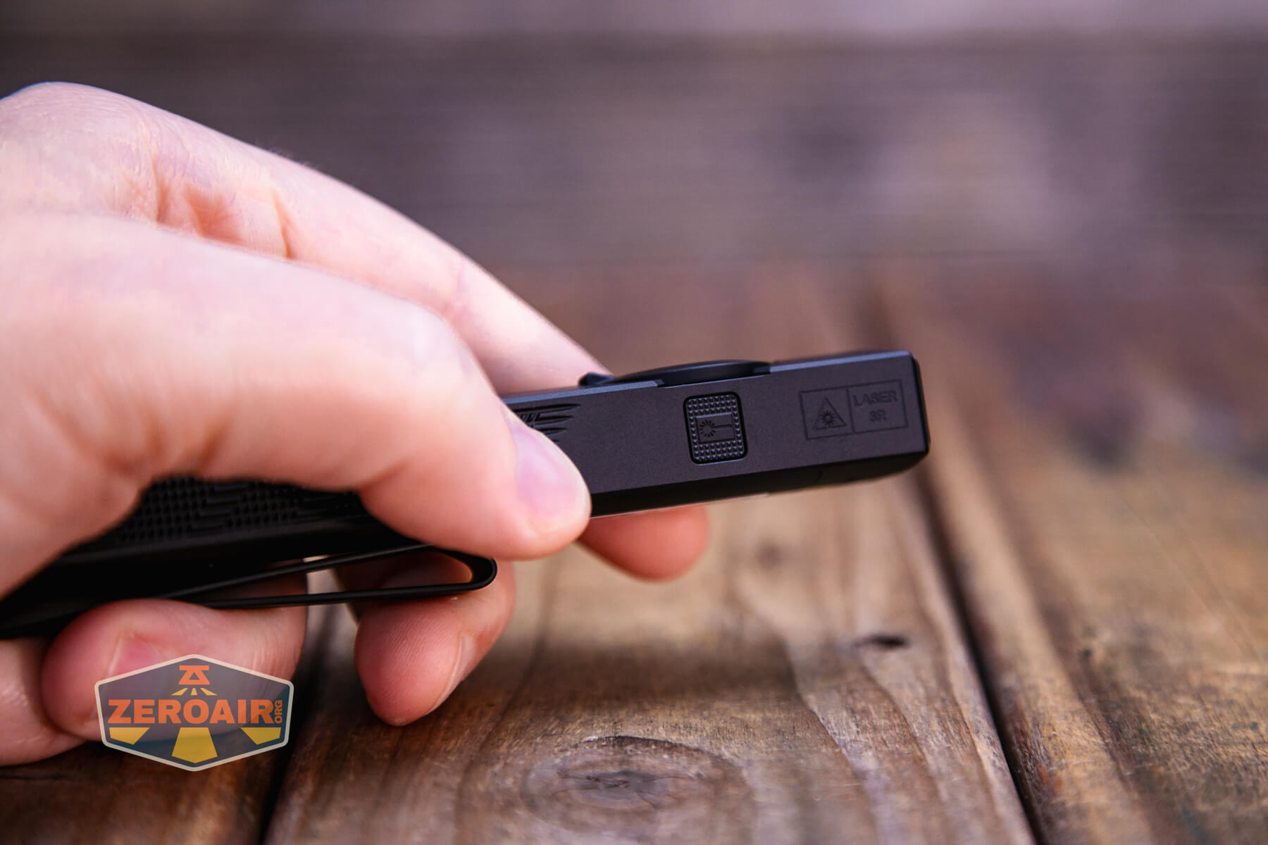 Olight ArkPro Matte Black cool white laser button