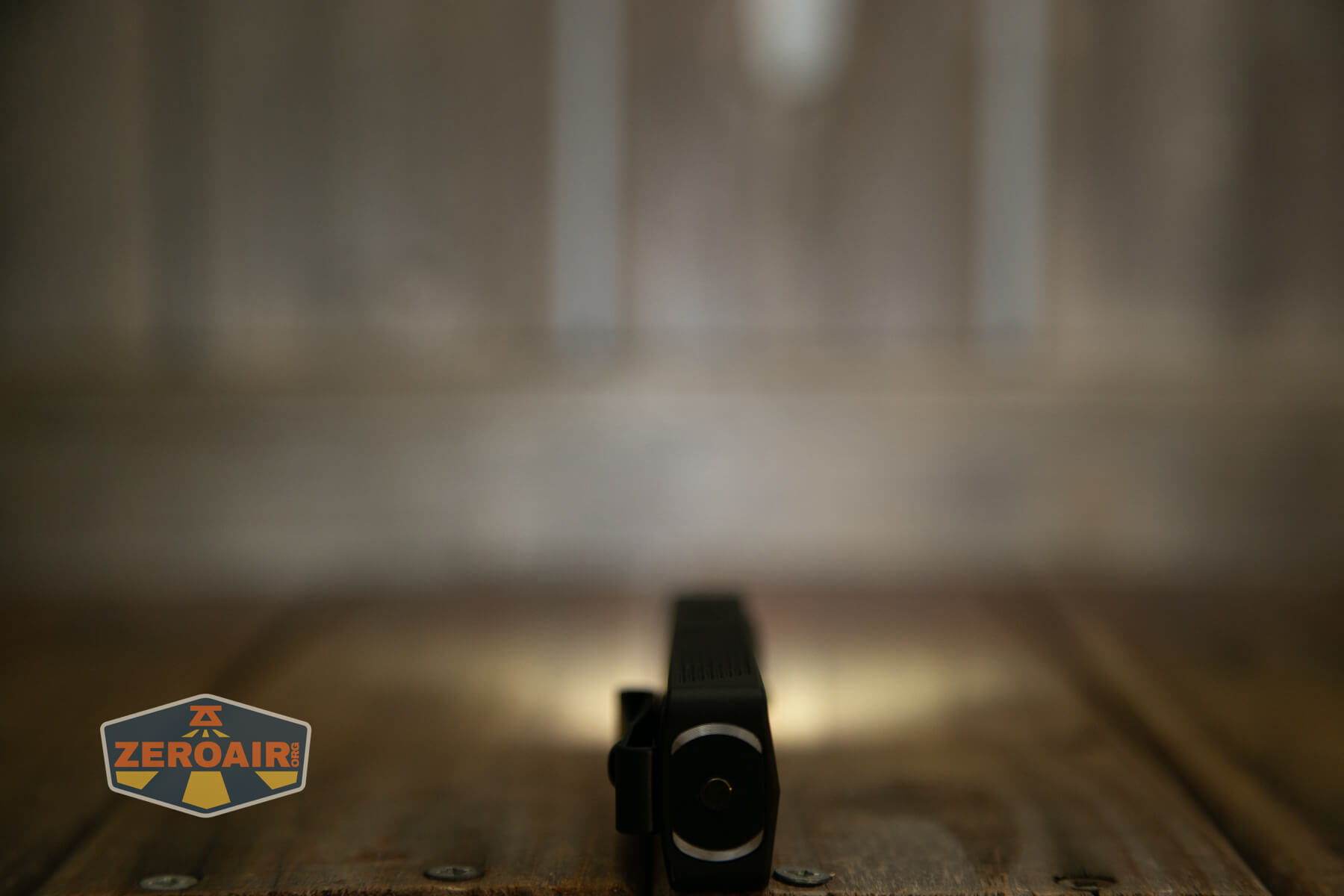 Olight ArkPro Matte Black cool white flood emitter on