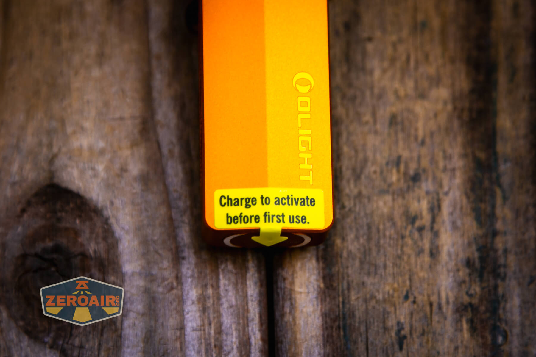 Olight ArkPro Orange flashlight stickers for first use