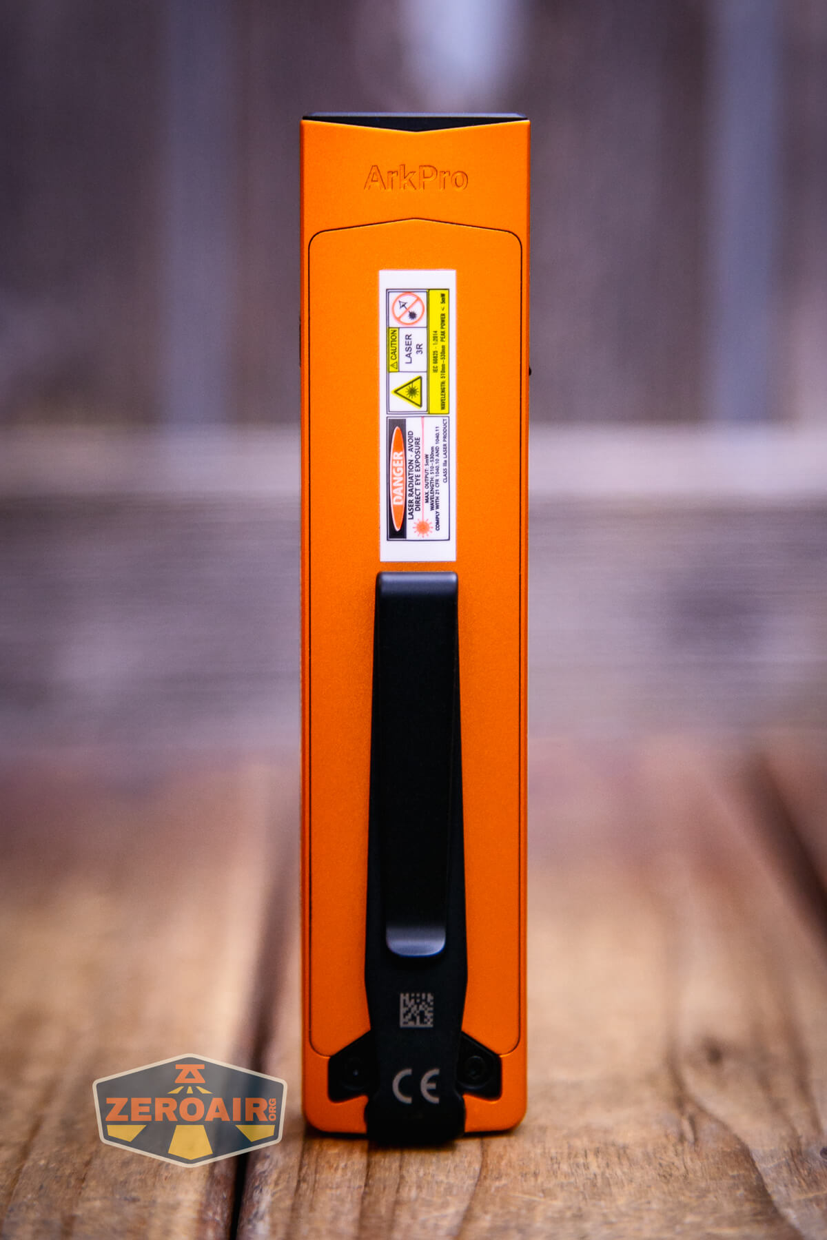 Olight ArkPro Orange flashlight showing all sides