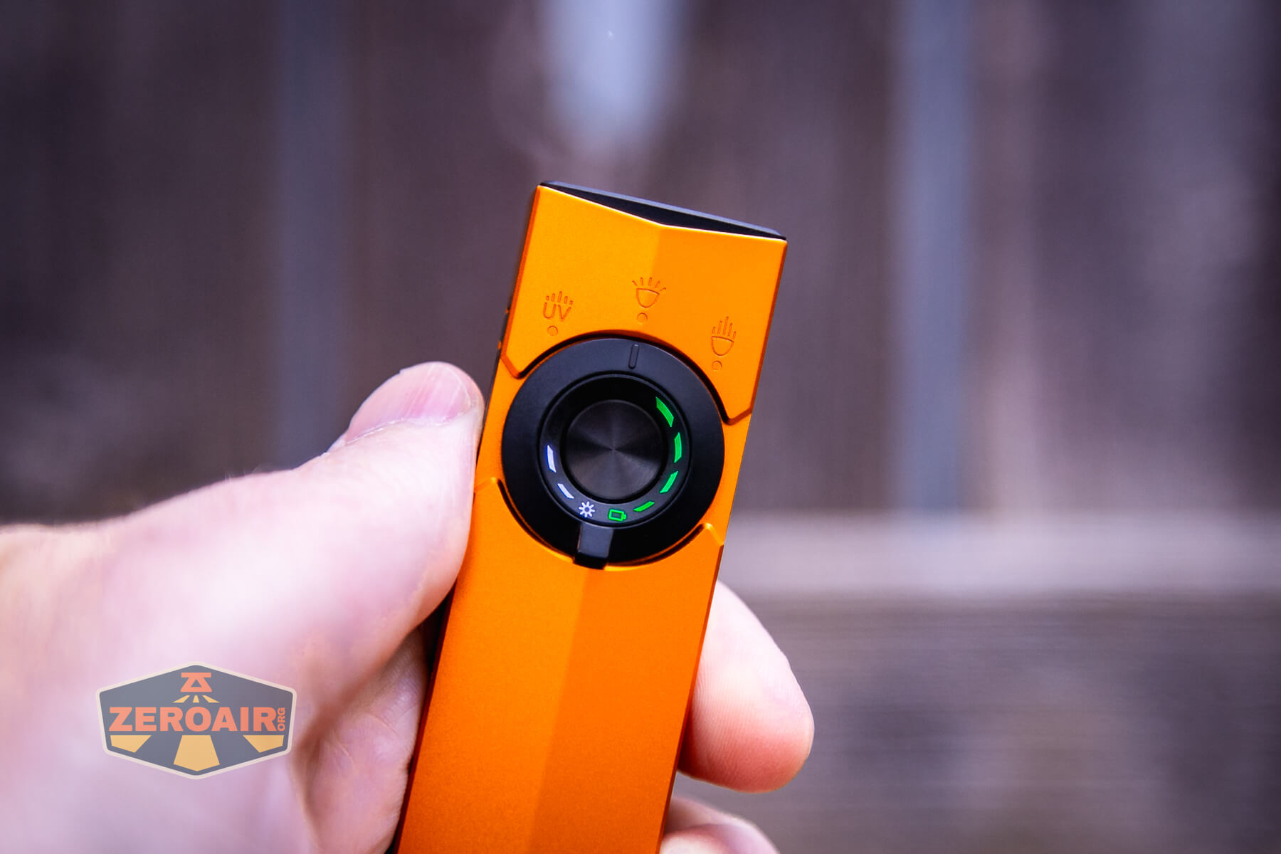 Olight ArkPro Orange flashlight e-switch surround LED indicators