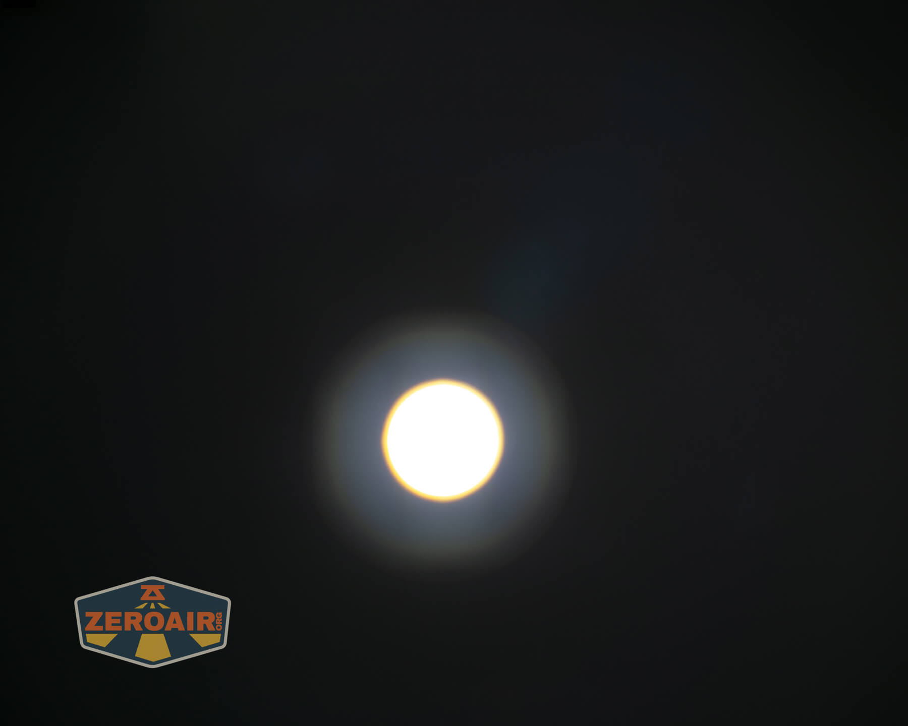 Olight Marauder Mini 2 Compact powerful flashlight beamshots on ceiling