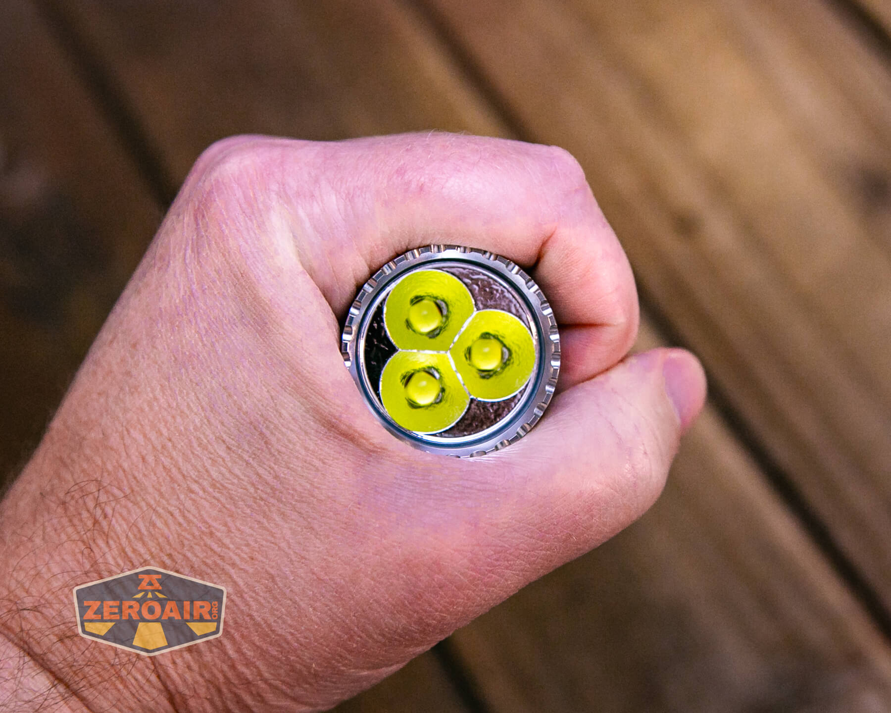 Ripsshine OF1 flashlight in hand