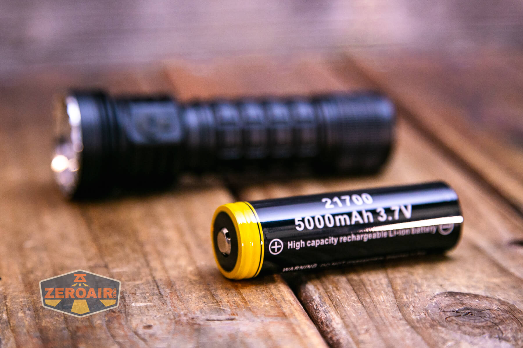 Ripsshine OF1 flashlight with included 21700