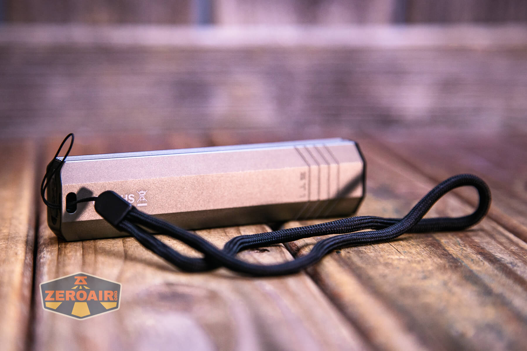 SOFIRN ST1 rechargeable flat EDC flashlight with lanyard half installed