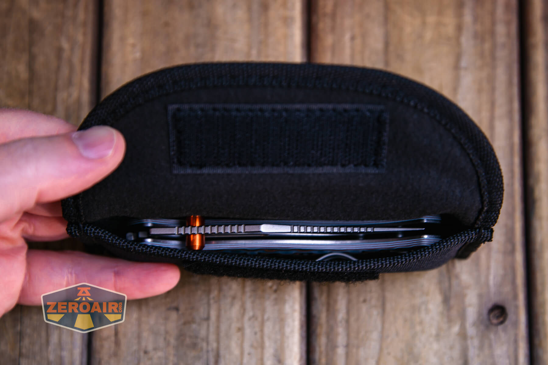 Vosteed Naga S35VN knife in carry pouch